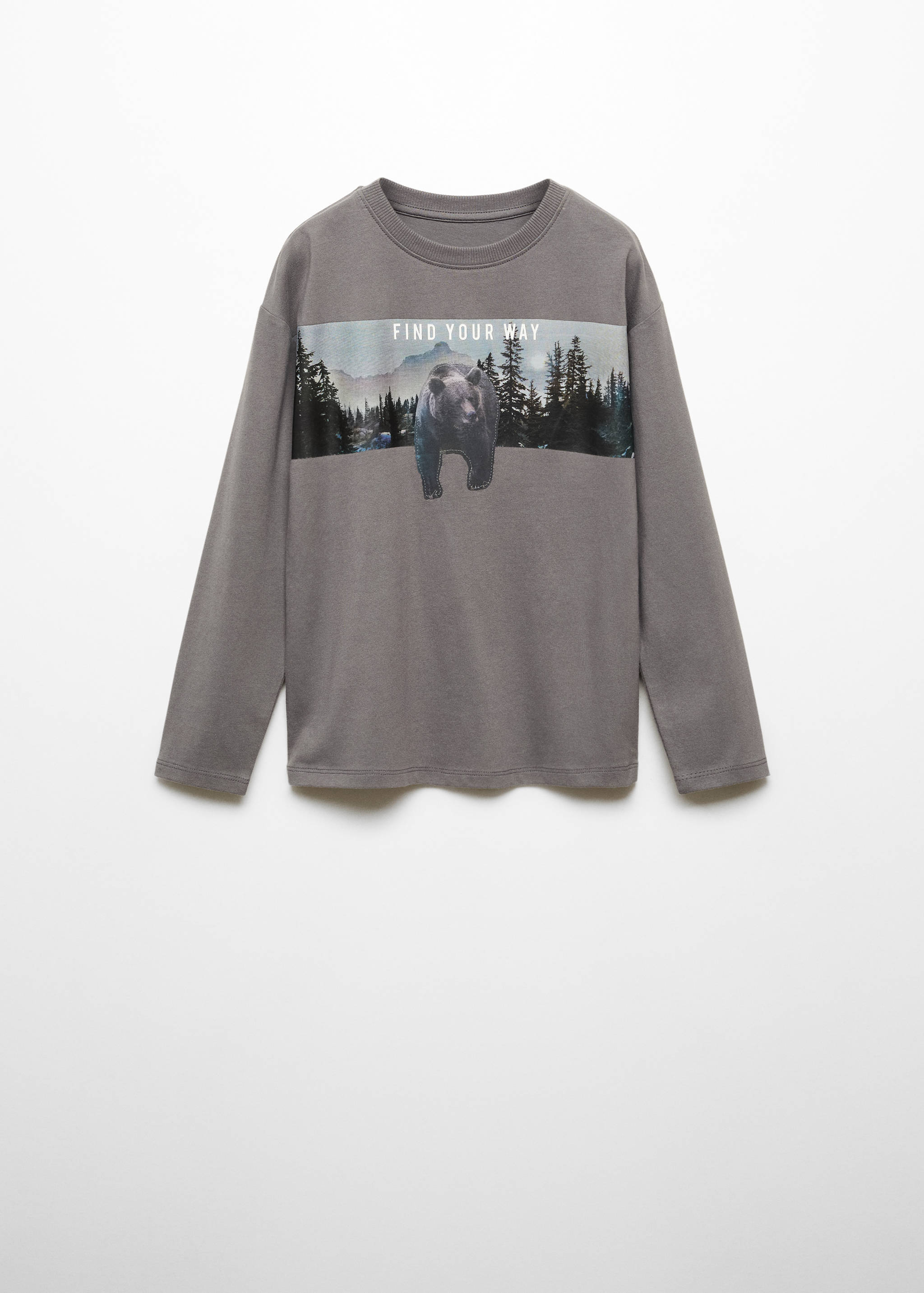 T-shirt manches longues imprimé - Article sans modèle