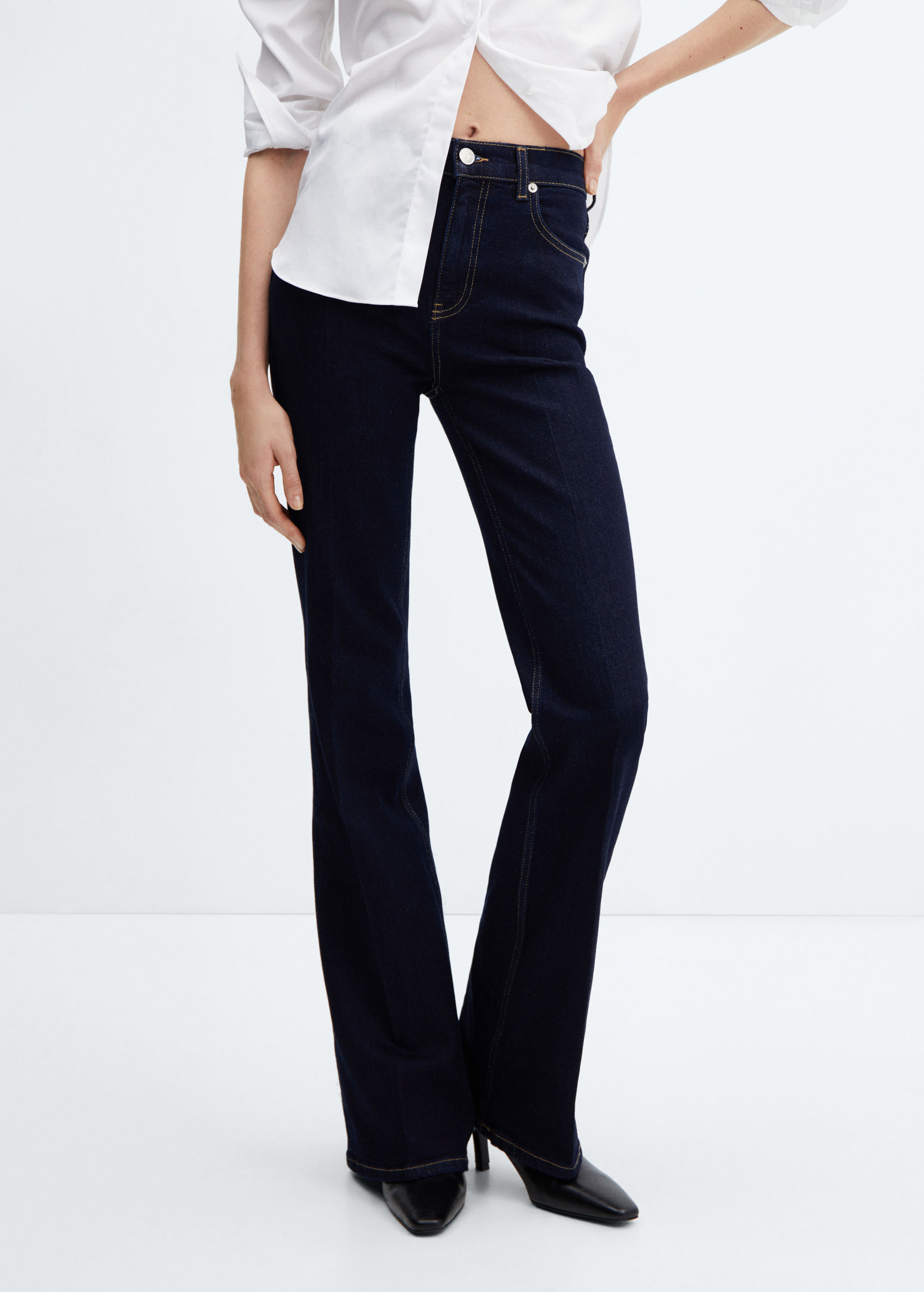 Jeans flare taille normale - Plan moyen