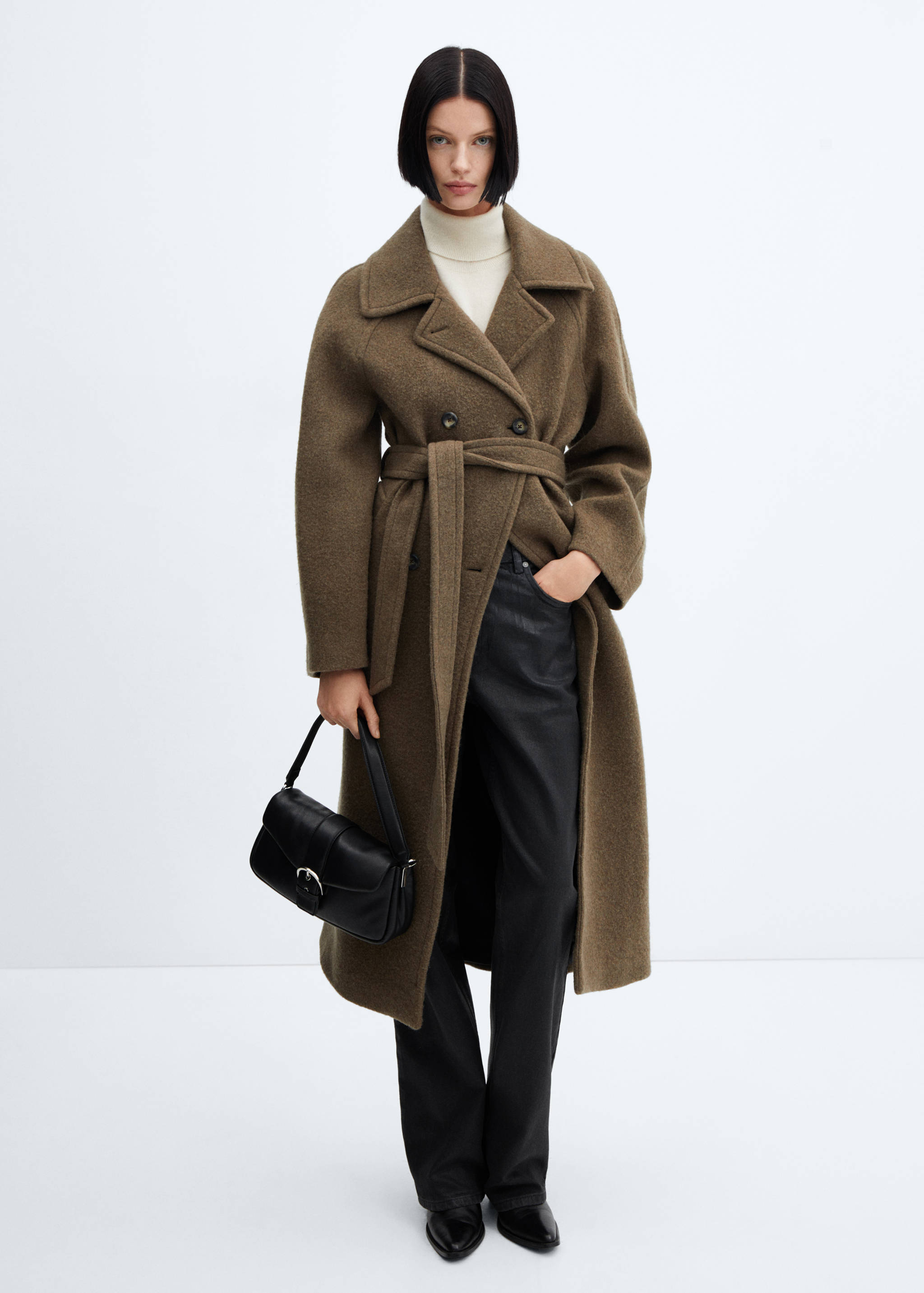 Sac demi-lune fausse fourrure - Plan général