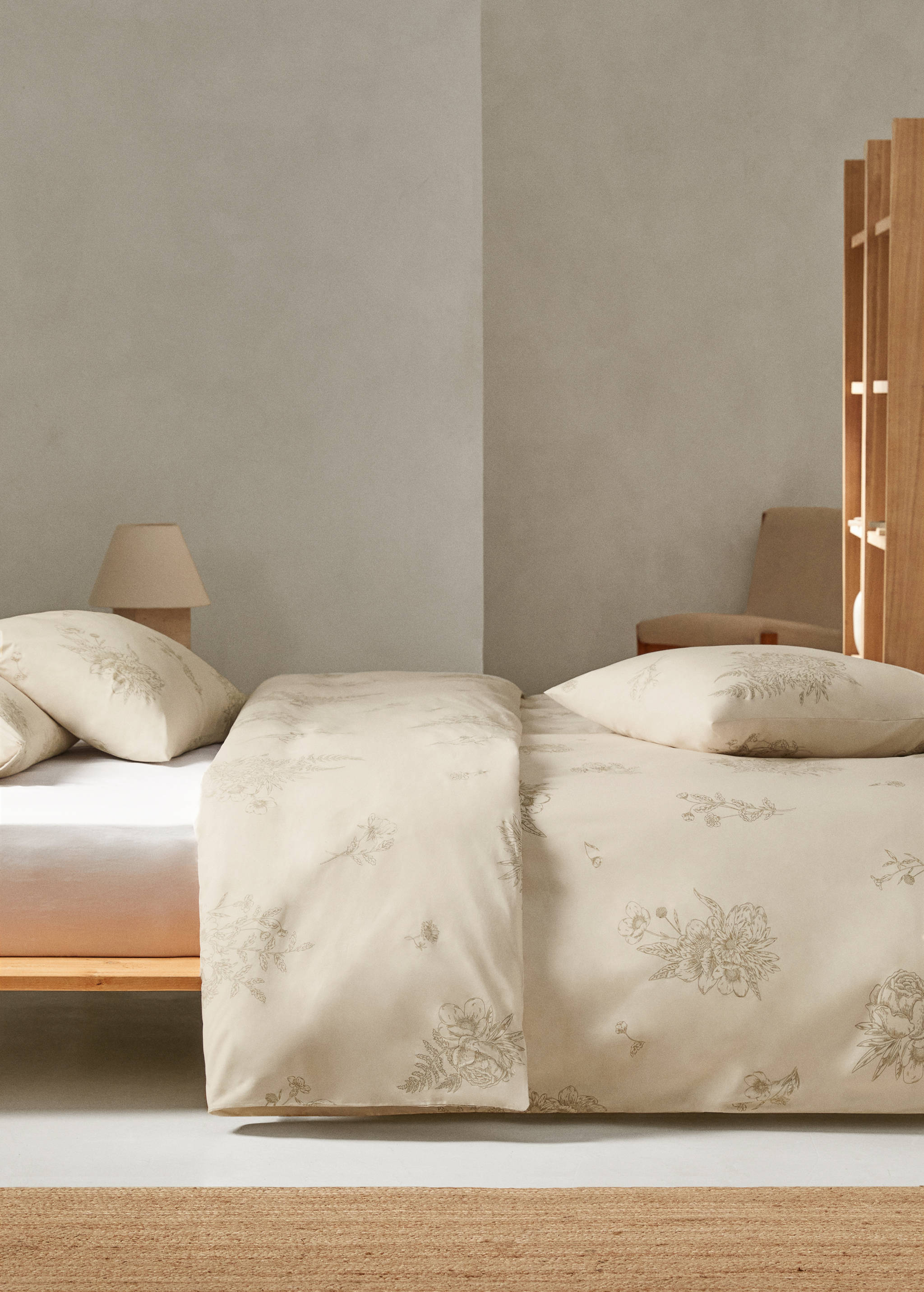 Floral design duvet cover single bed - General plane