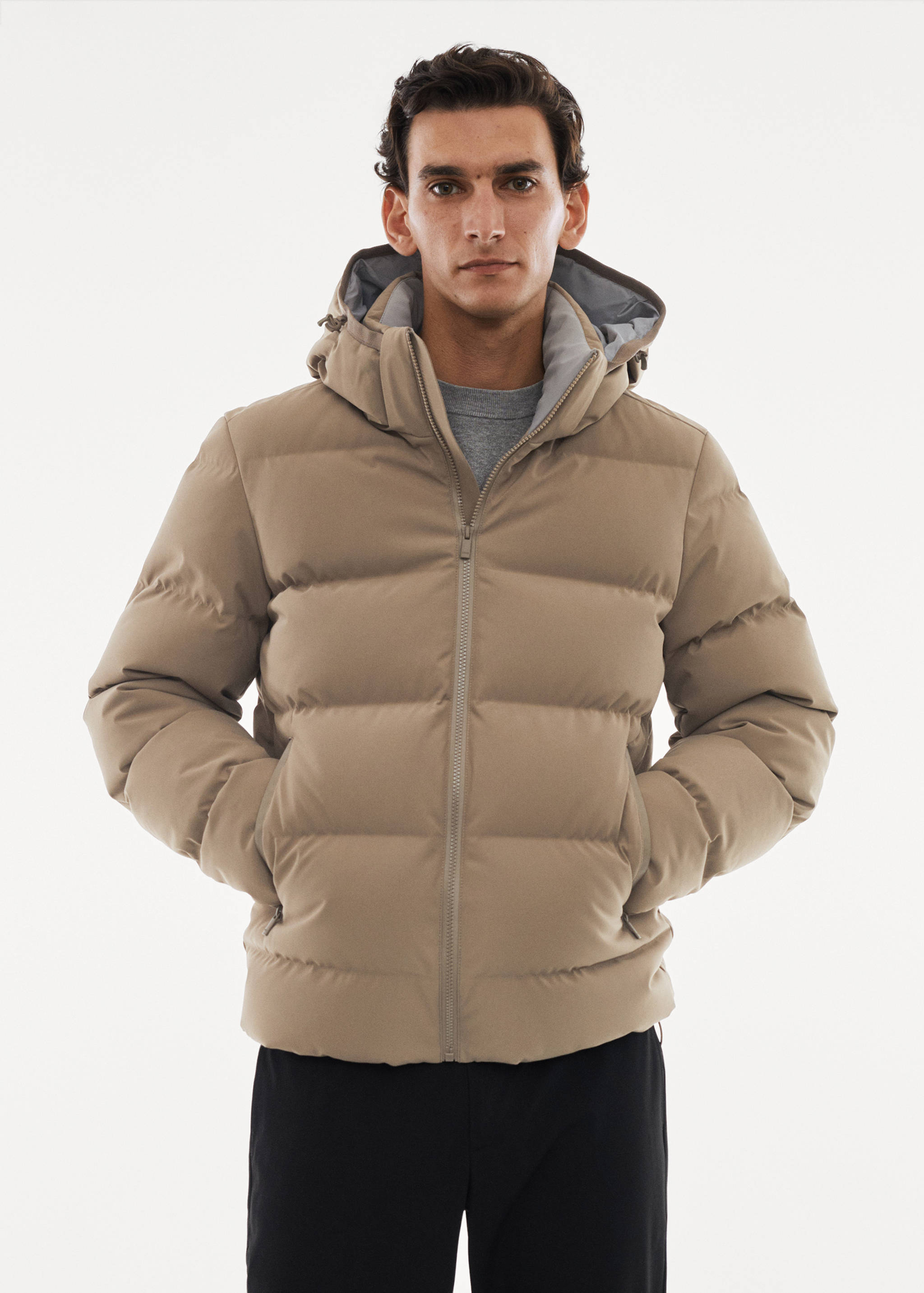 Water-repellent down anorak - Medium plane