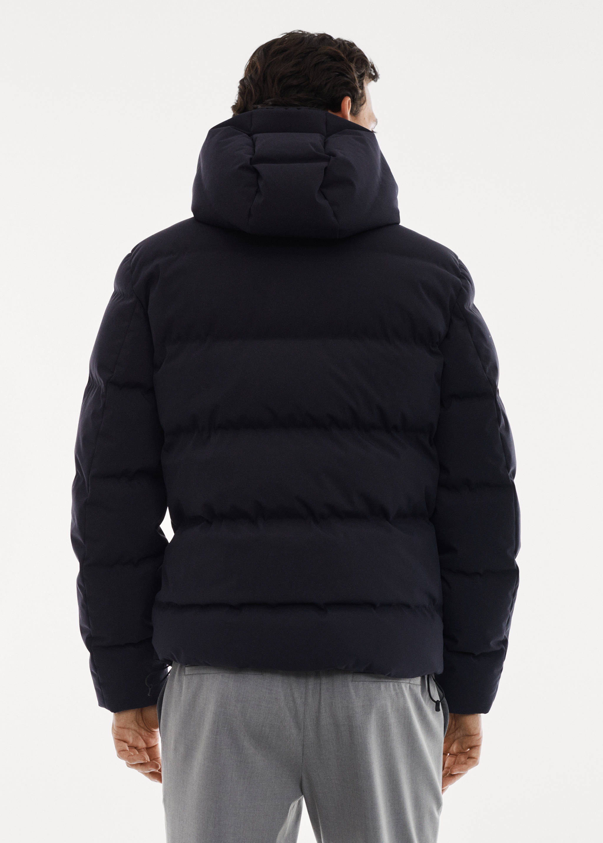 Water-repellent down anorak - Reverse of the article