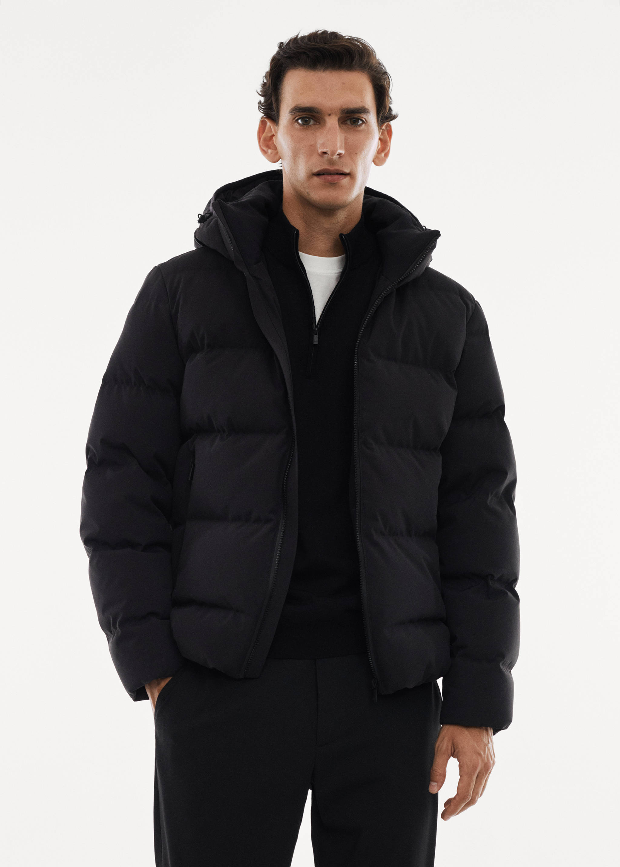 Water-repellent down anorak - Medium plane