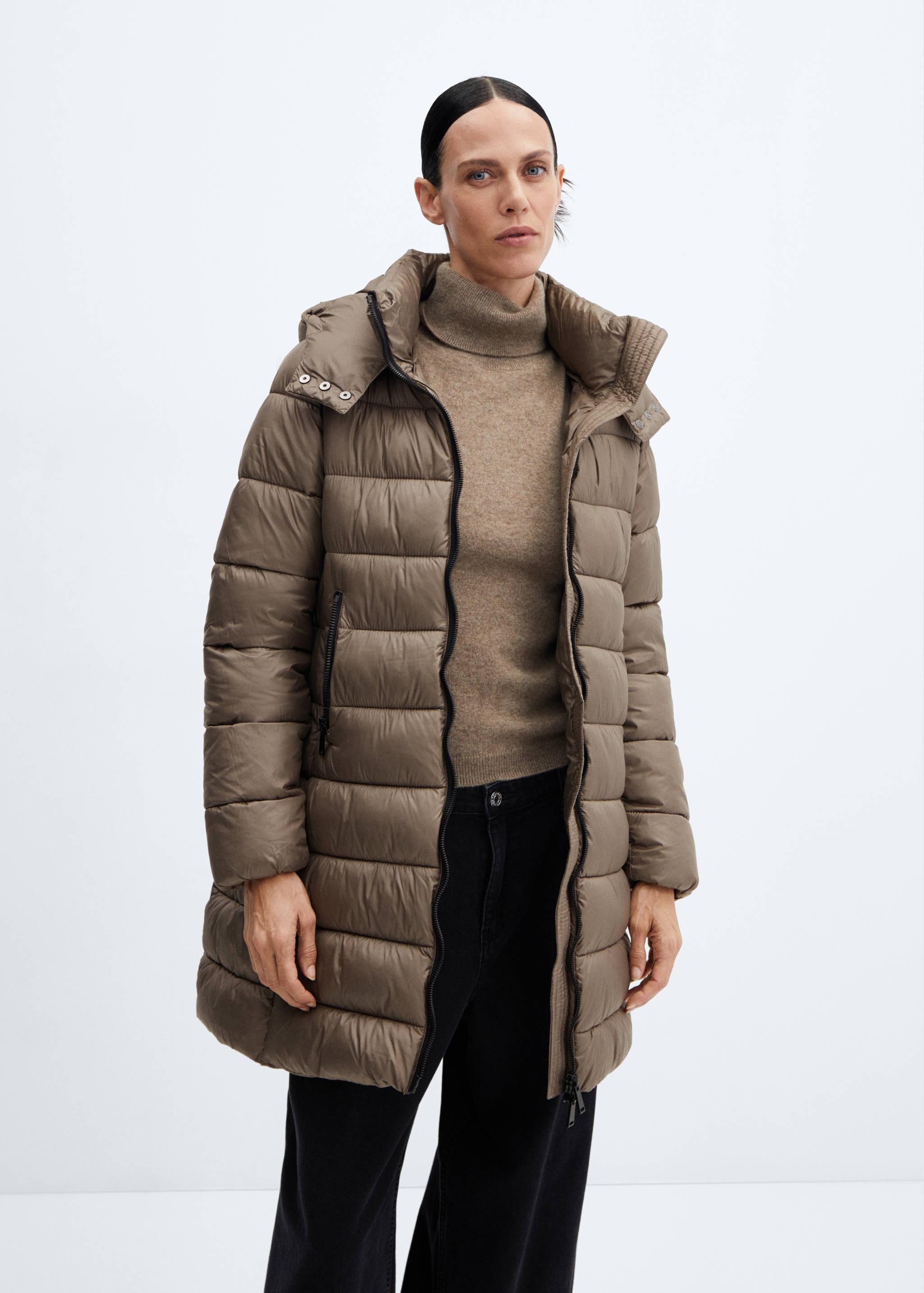 Taillierte Midi-Anorak - Mittlere Ansicht