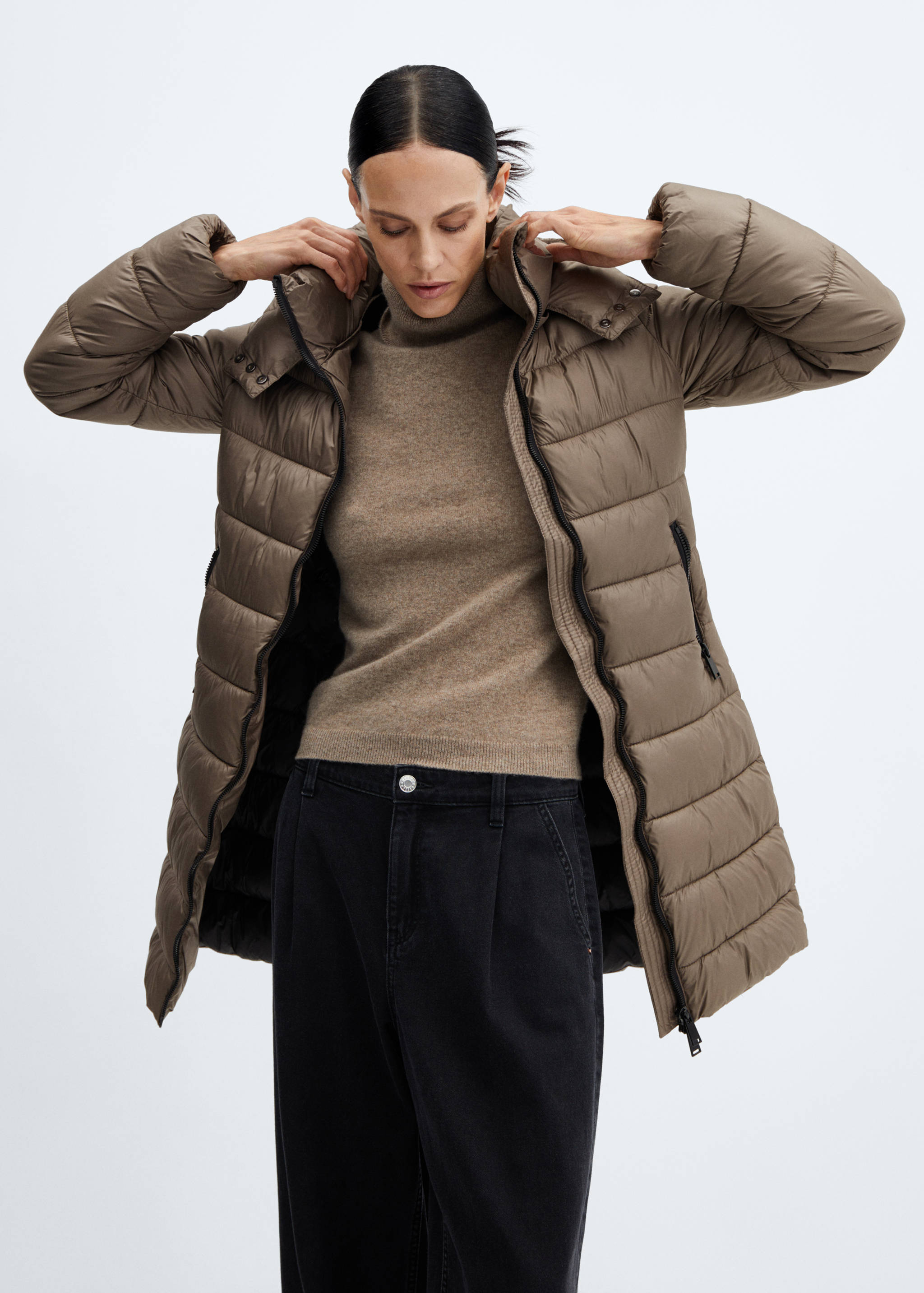 Taillierte Midi-Anorak - Detail des Artikels 2