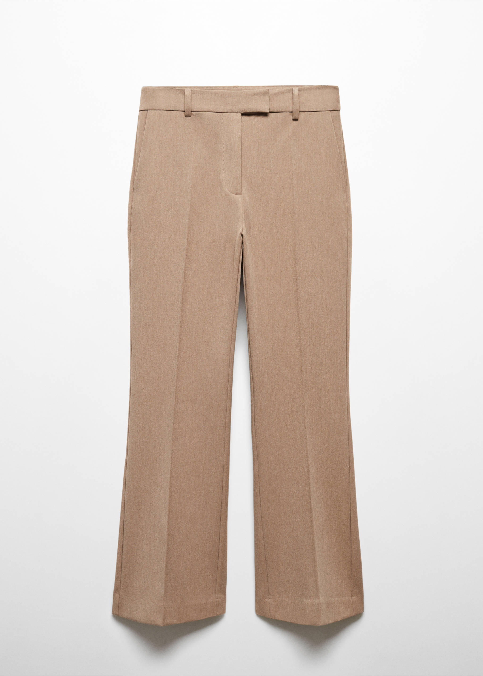 Schlaghose in Cropped-Länge - Artikel ohne Model, Mittelbraun. Ref: 57048267-00.