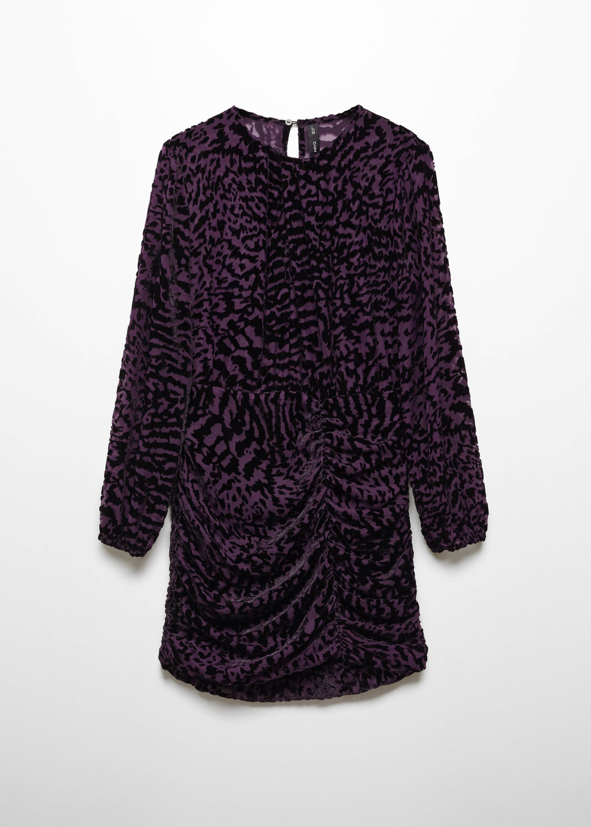 Sukienka z aksamitu ze zwierzęcym wzorem - Artykuł bez modela/modelki