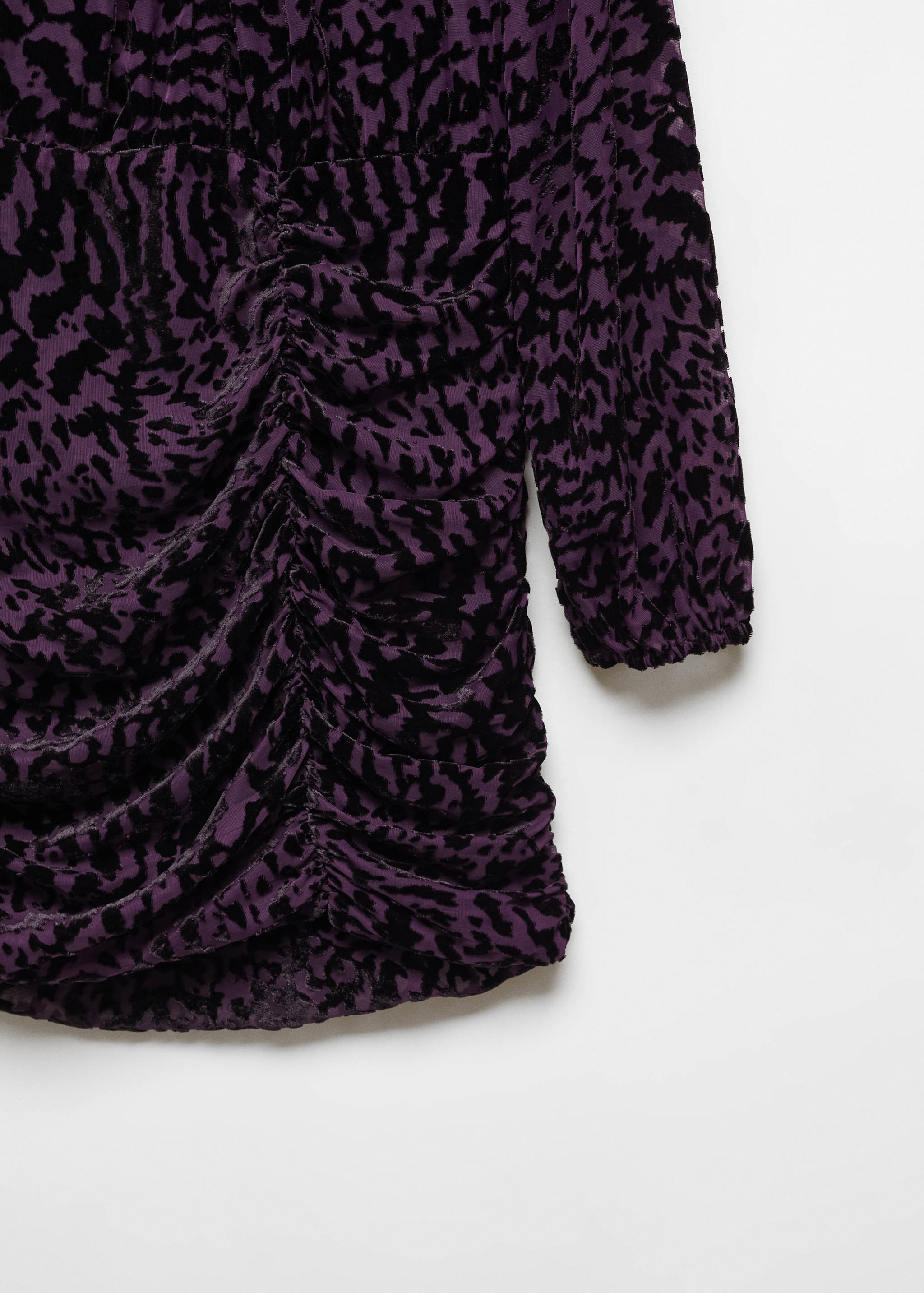 Sukienka z aksamitu ze zwierzęcym wzorem - Szczegóły artykułu 8