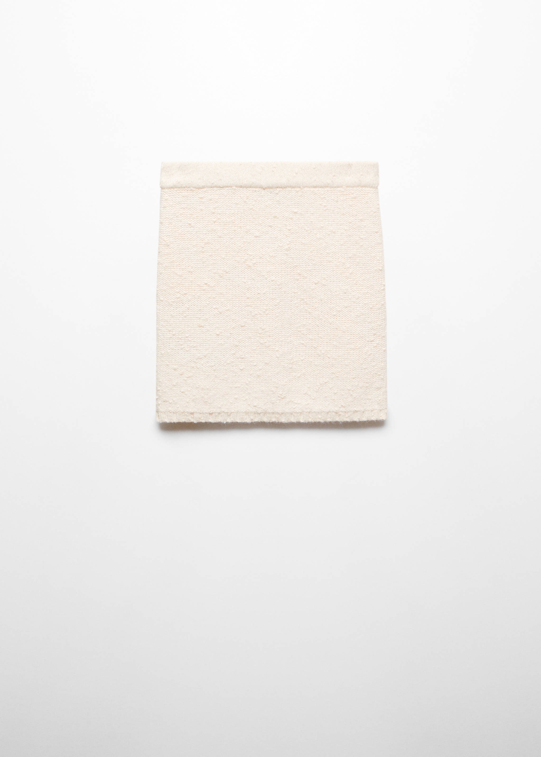 Textured knitted miniskirt - Article without model