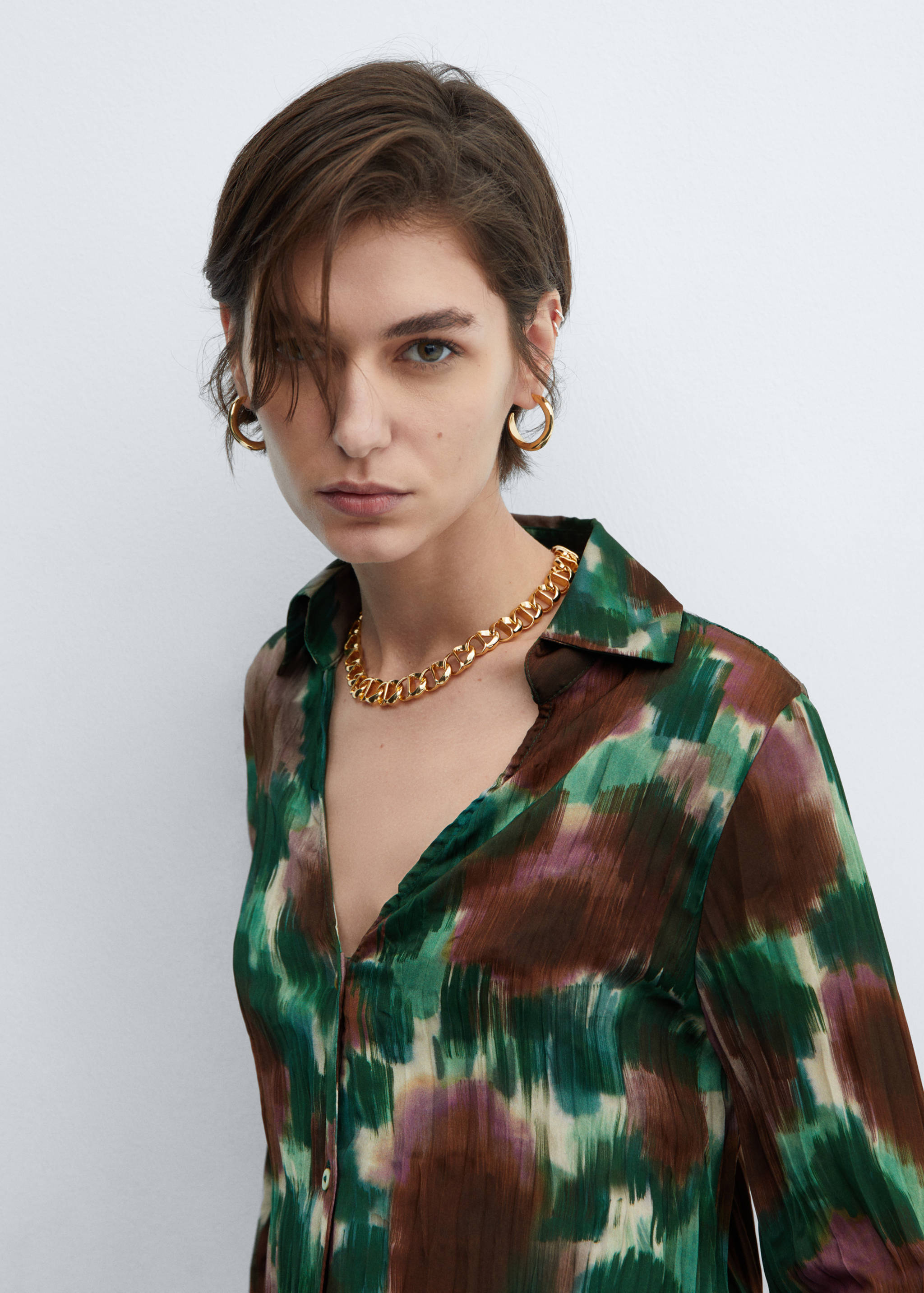 Flowy printed shirt - Details of the article 2