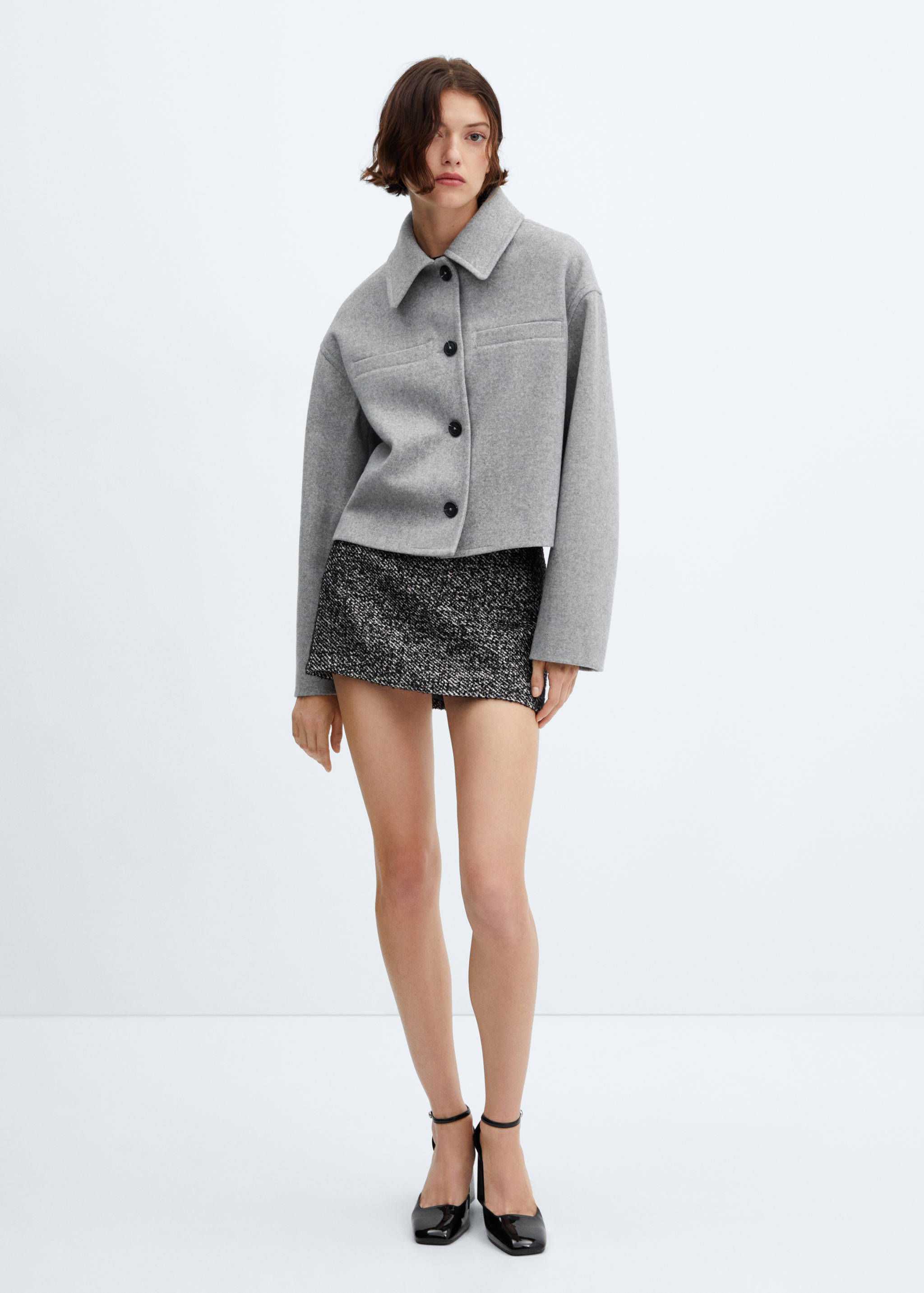 Flecked miniskirt - General plane
