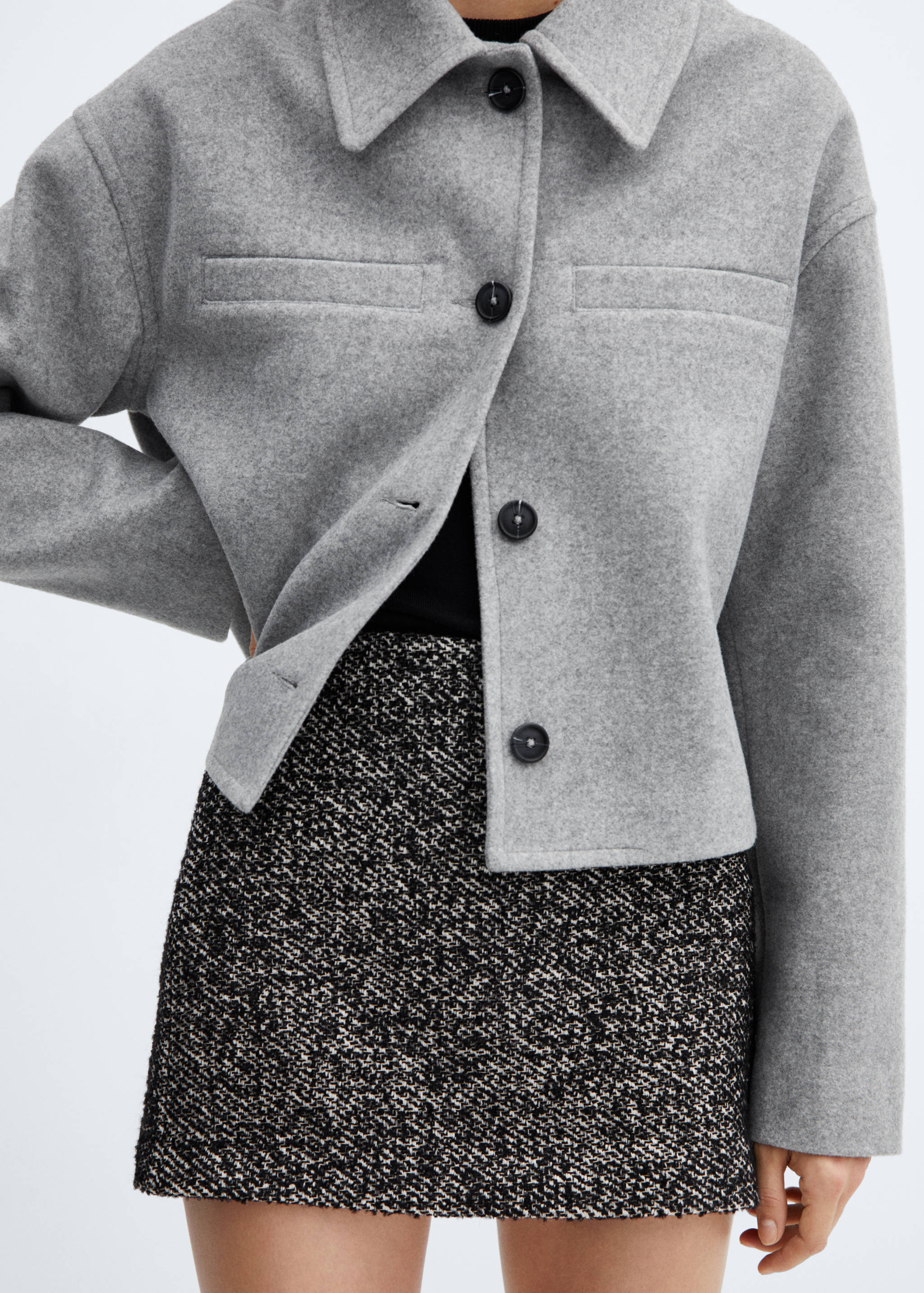 Flecked miniskirt - Details of the article 3