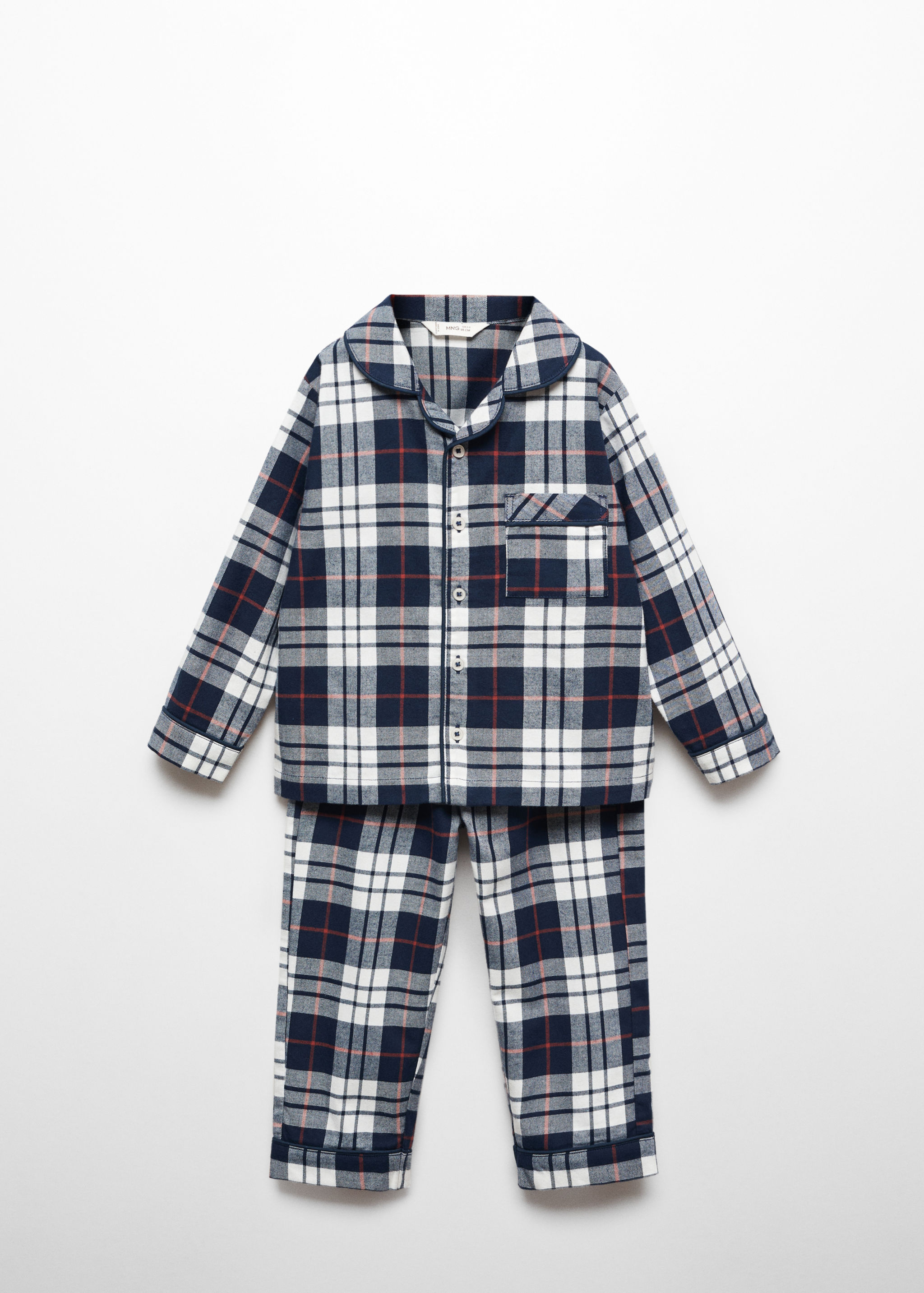 Two-pieces check long pyjamas - Article without model