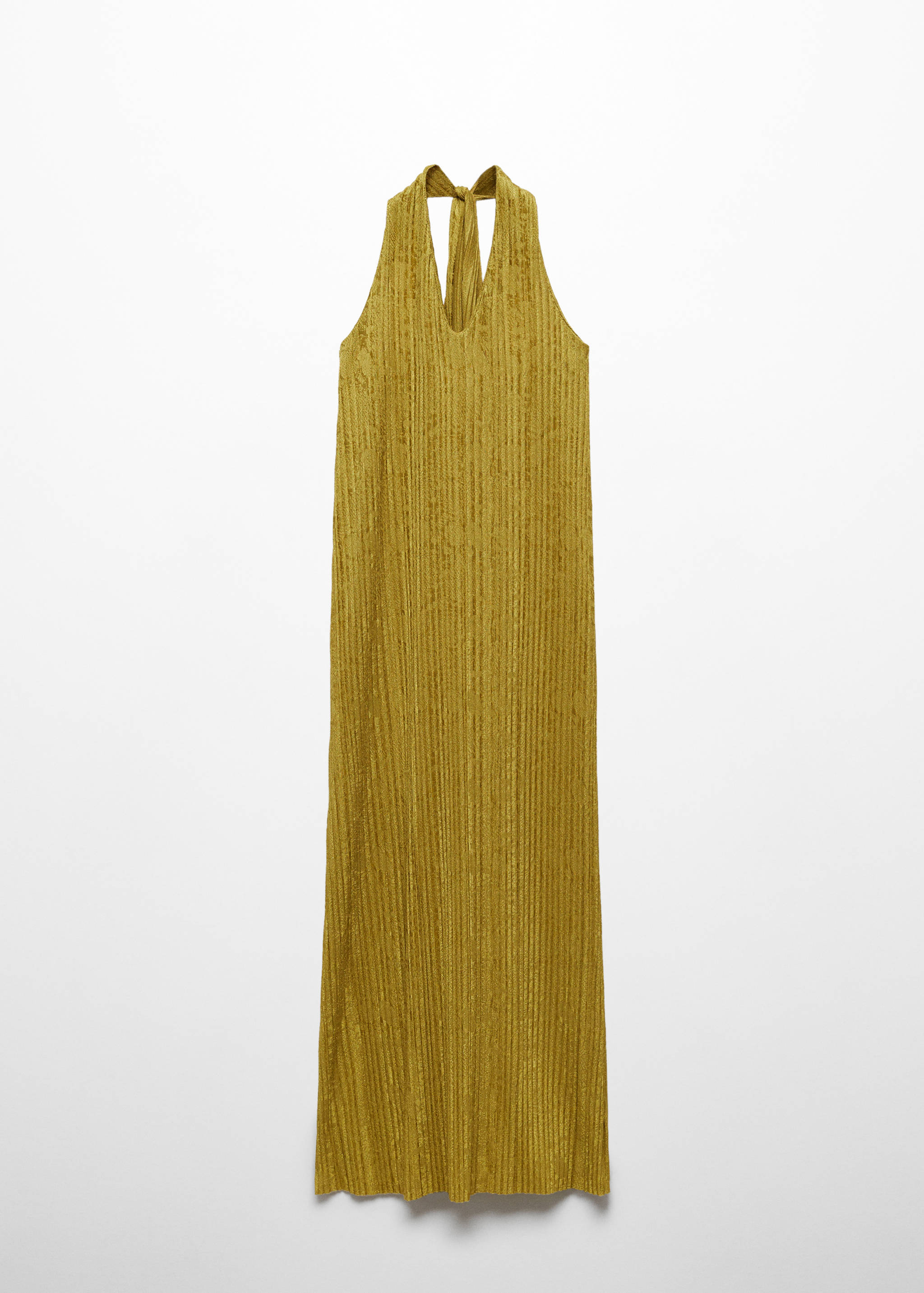 Open-back pleated dress - Article without model