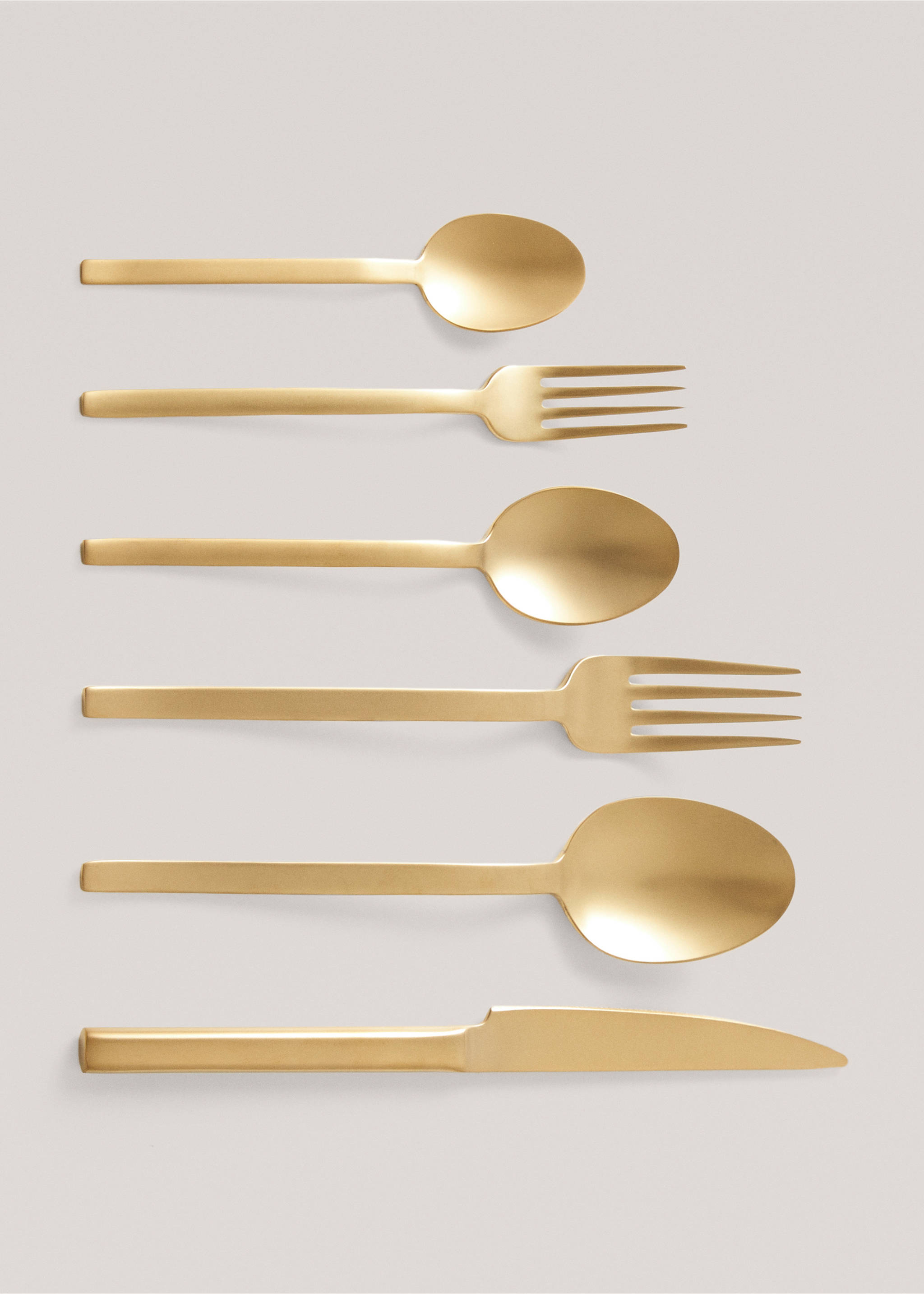 4-pack of 100% steel gold spoons - Details of the article 3, Gold. Ref: 57049082-00.