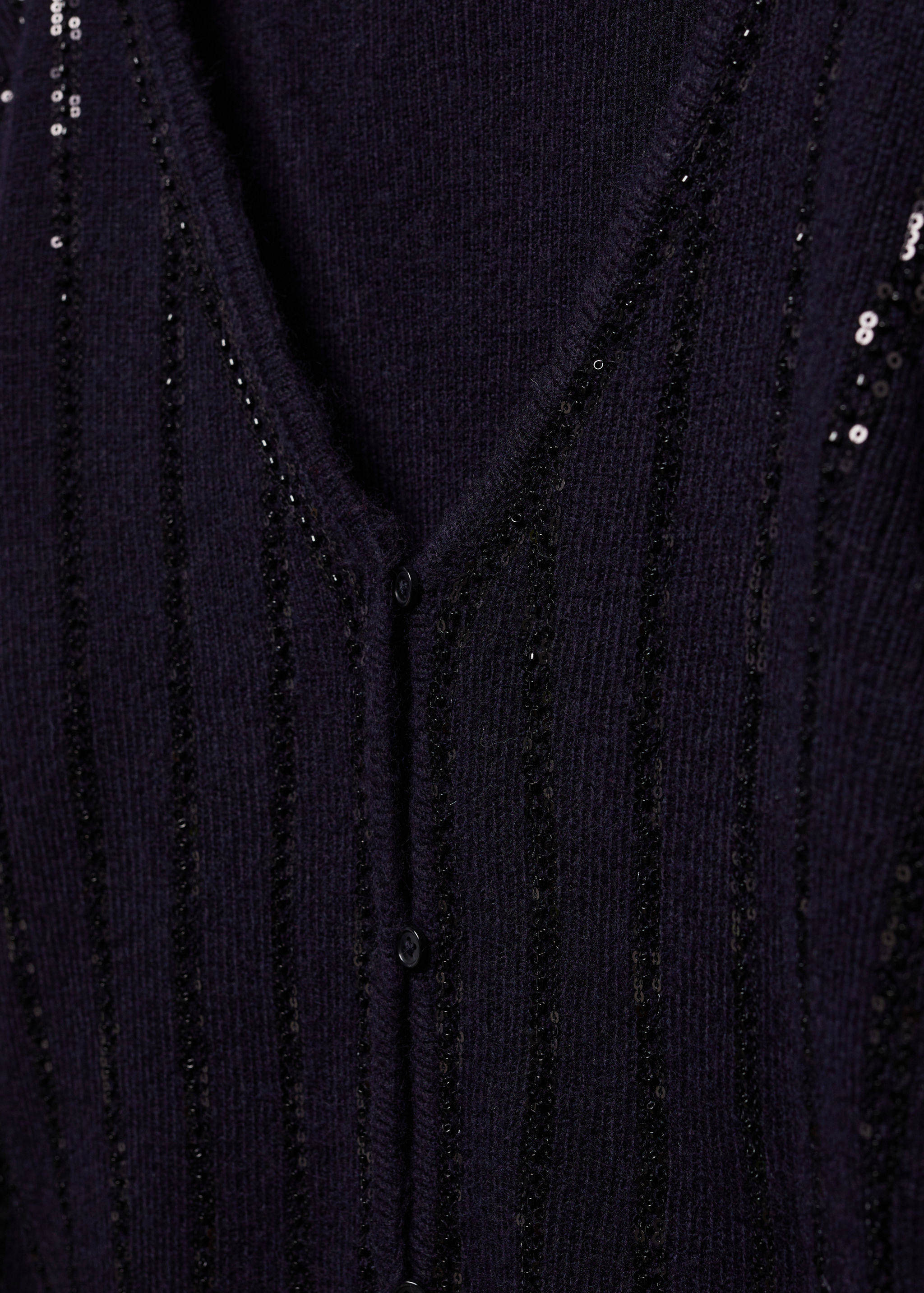 Paillettes knit cardigan - Details of the article 8