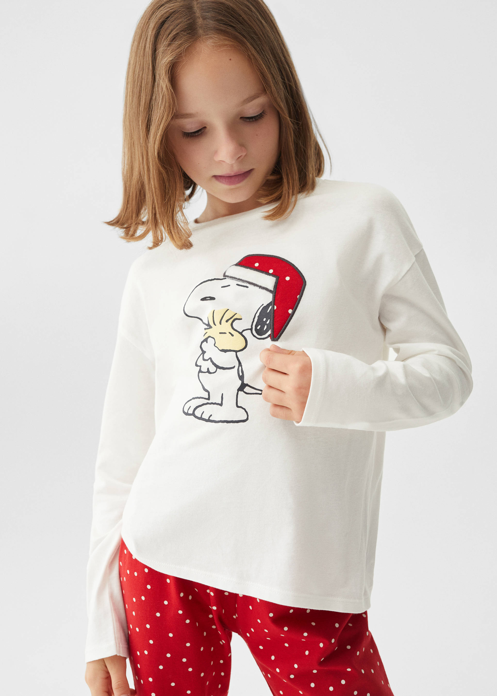 Pijama largo Snoopy - Plano medio