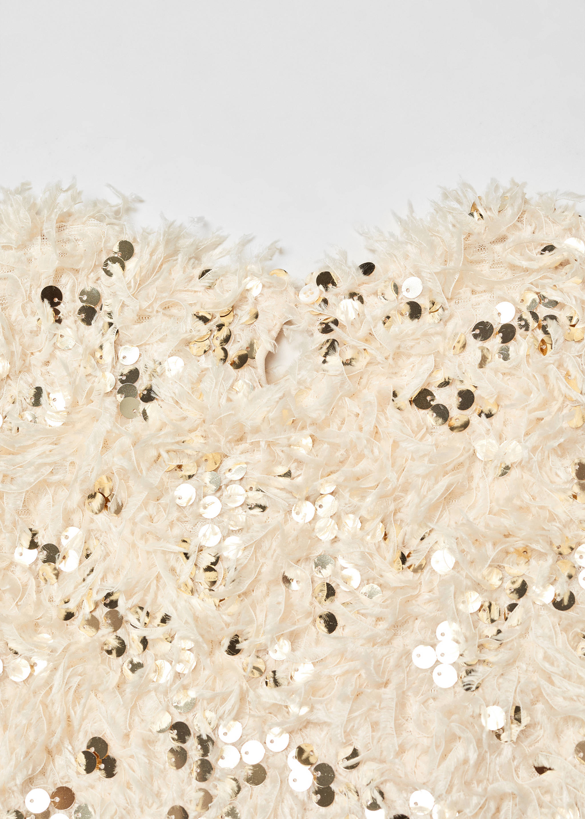 Pailletten-T-Shirt mit Fransendetail - Detail des Artikels 8