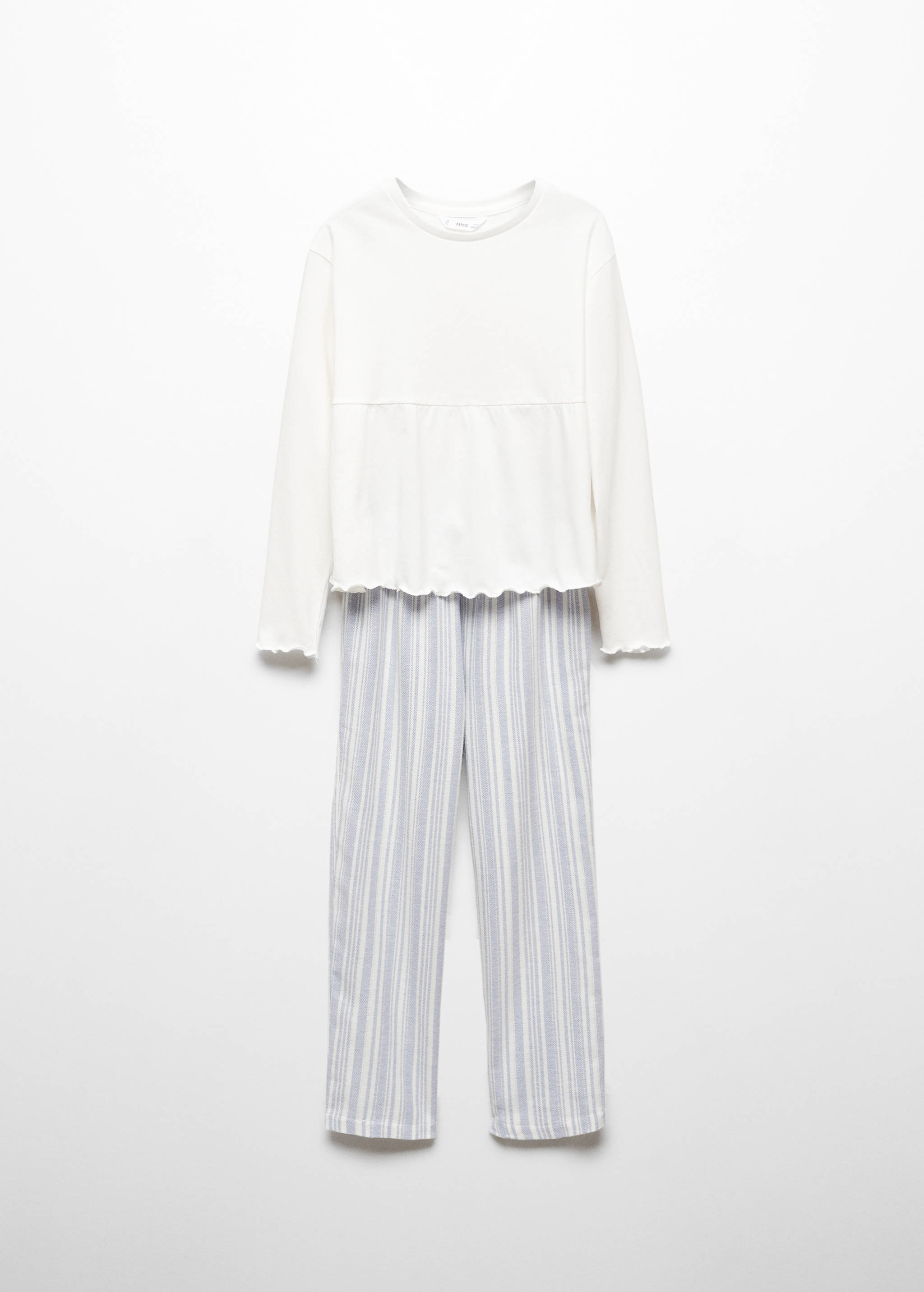 Striped cotton long pyjama - Article without model