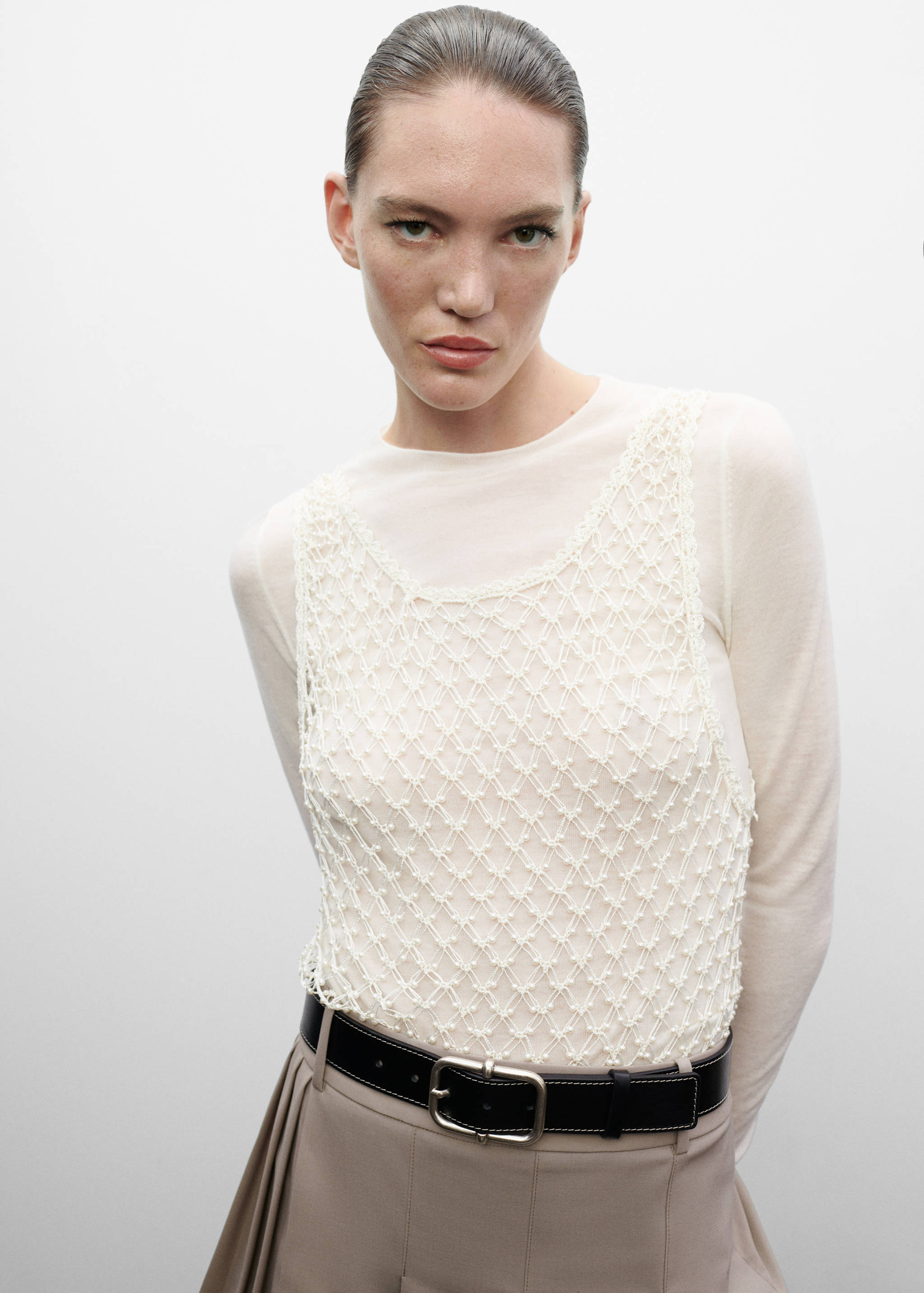 Top de contas handmade - Plano médio