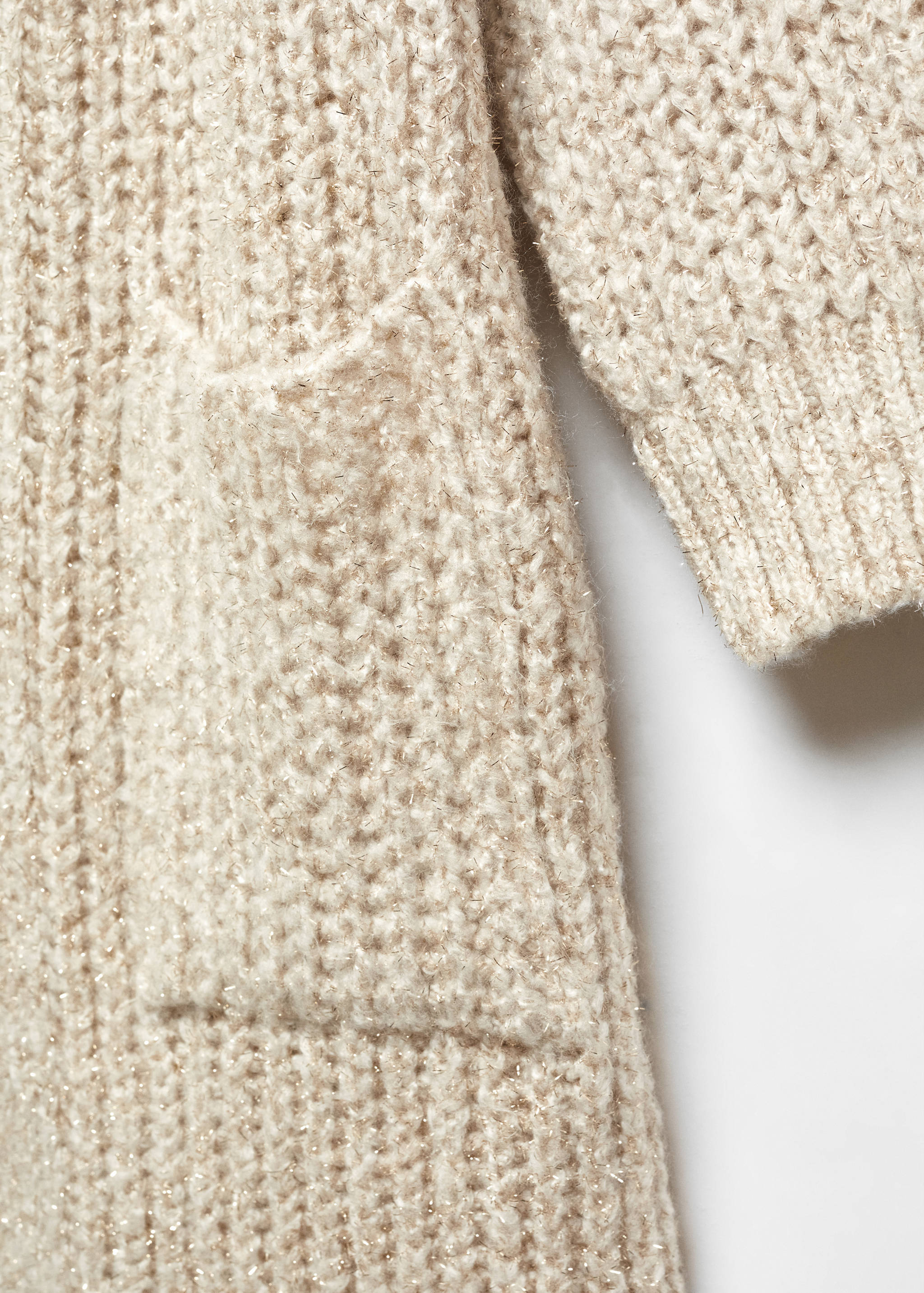Lurex chunky-knit cardigan - Details of the article 8