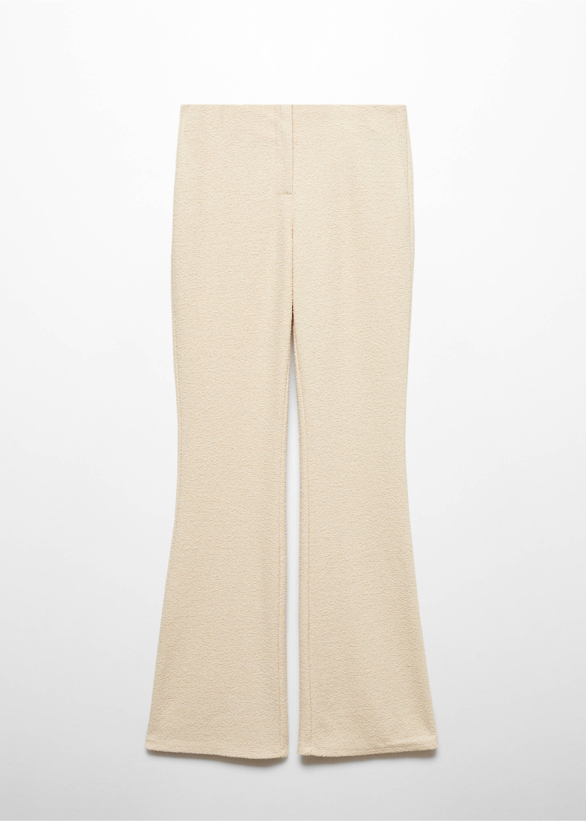 Pantalon évasé maille - Article sans modèle, Blanc cassé. Ref: 57049123-00.