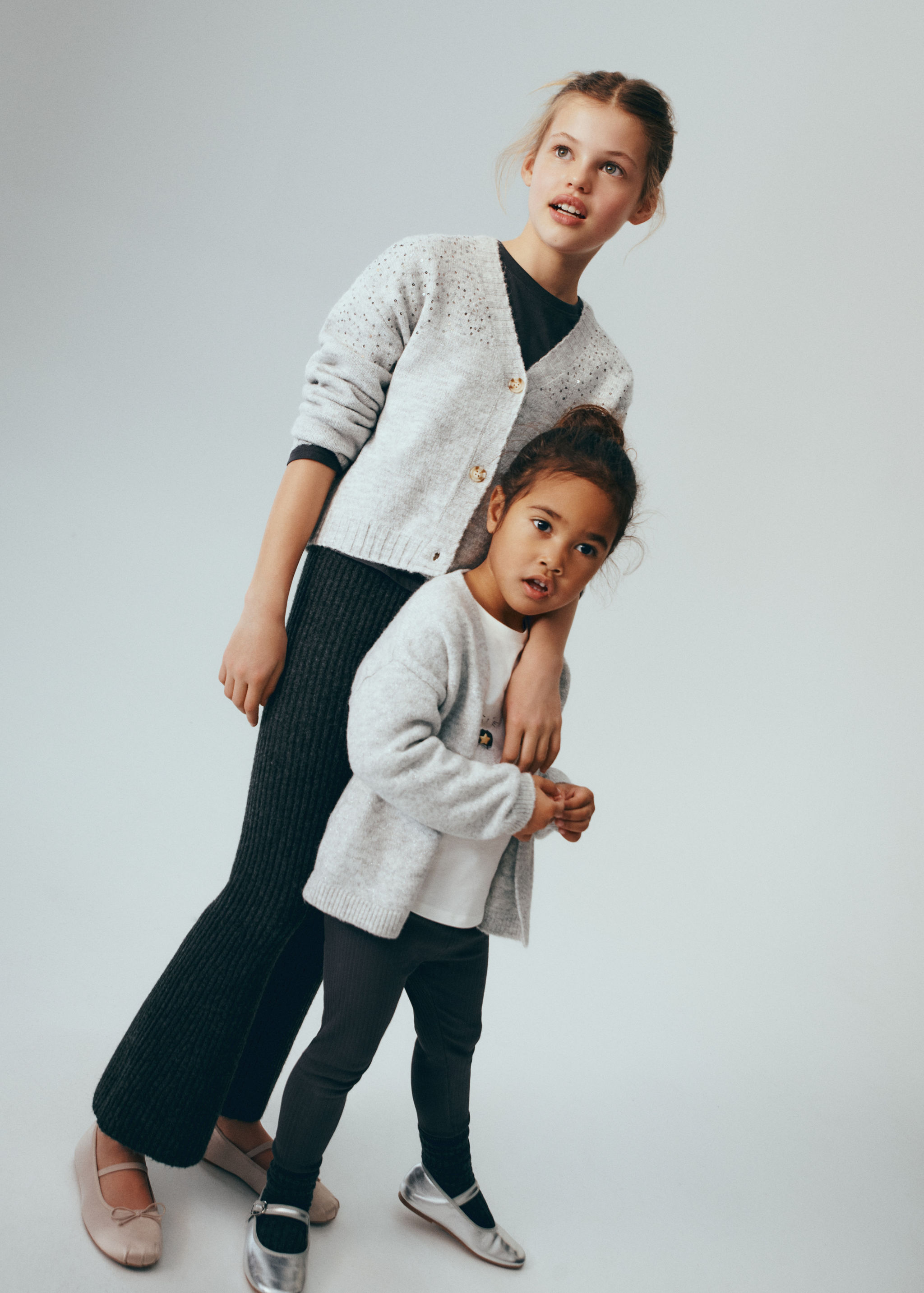 Lurex knitted cardigan - General plane