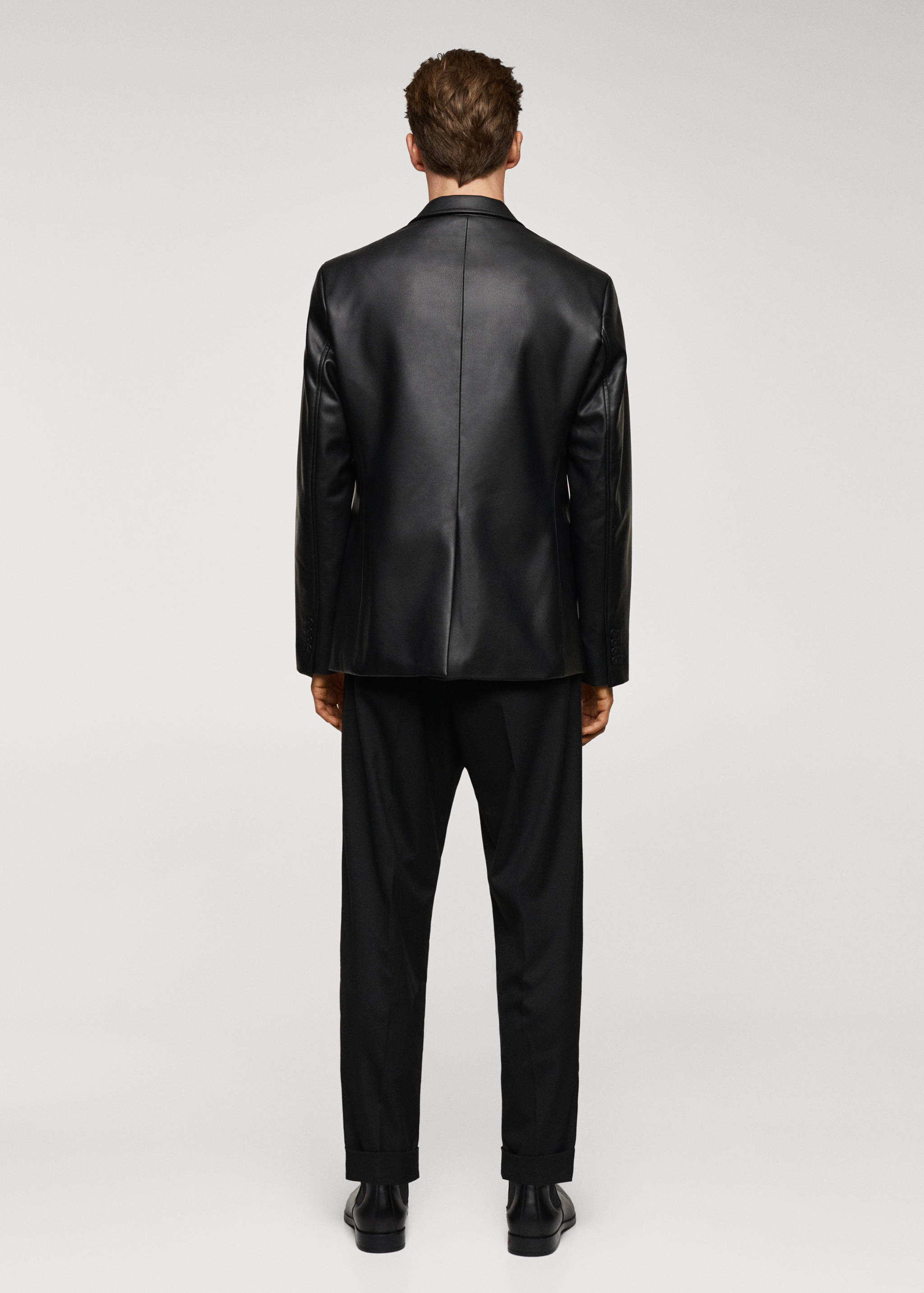 Blazer mit Leder-Effekt - Rückseite des Artikels