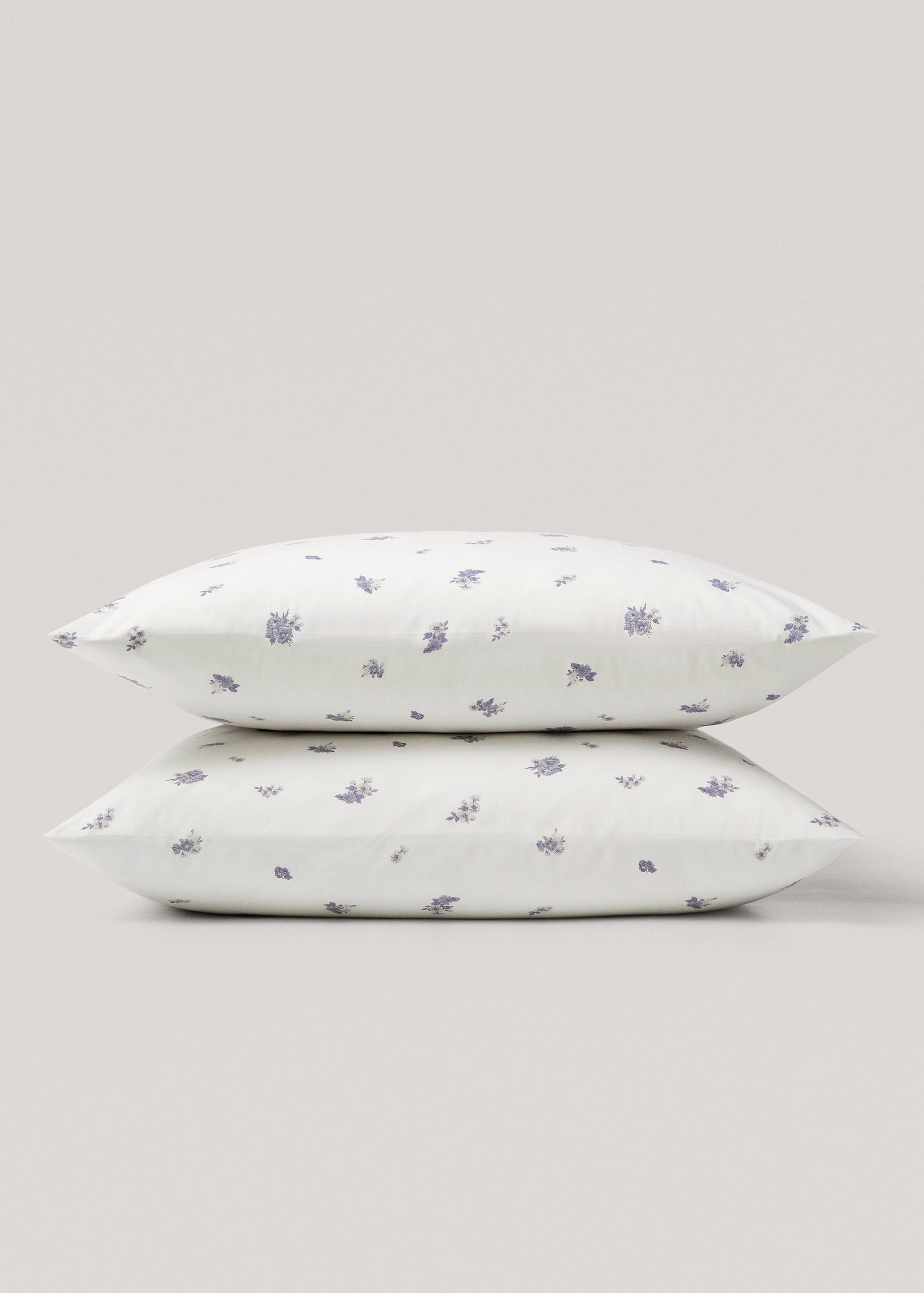 Povlak na polštář s potiskem květinového 60 x 60 cm (2 ks) - Detail zboží 2