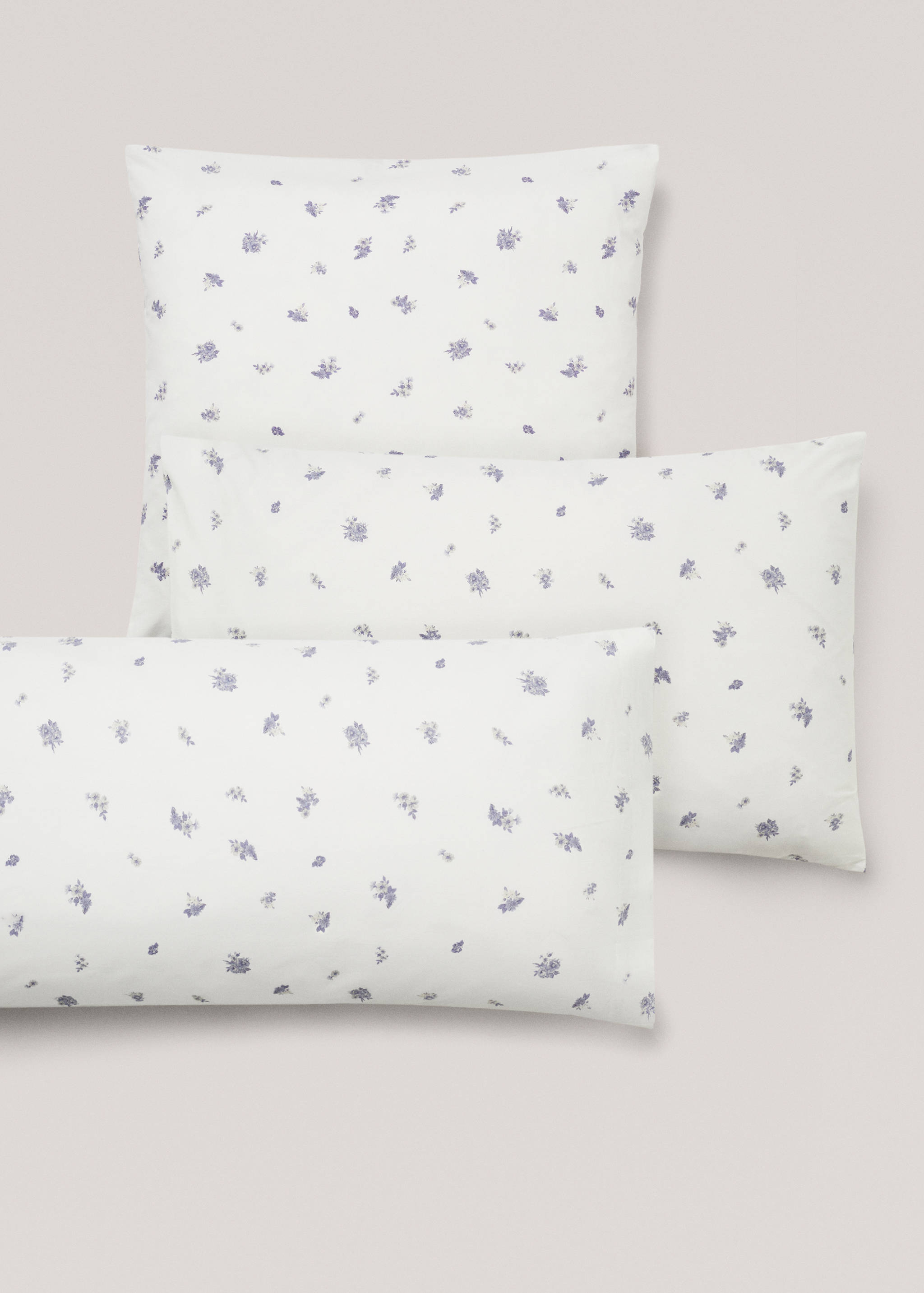 Povlak na polštář s potiskem květinového 60 x 60 cm (2 ks) - Detail zboží 4
