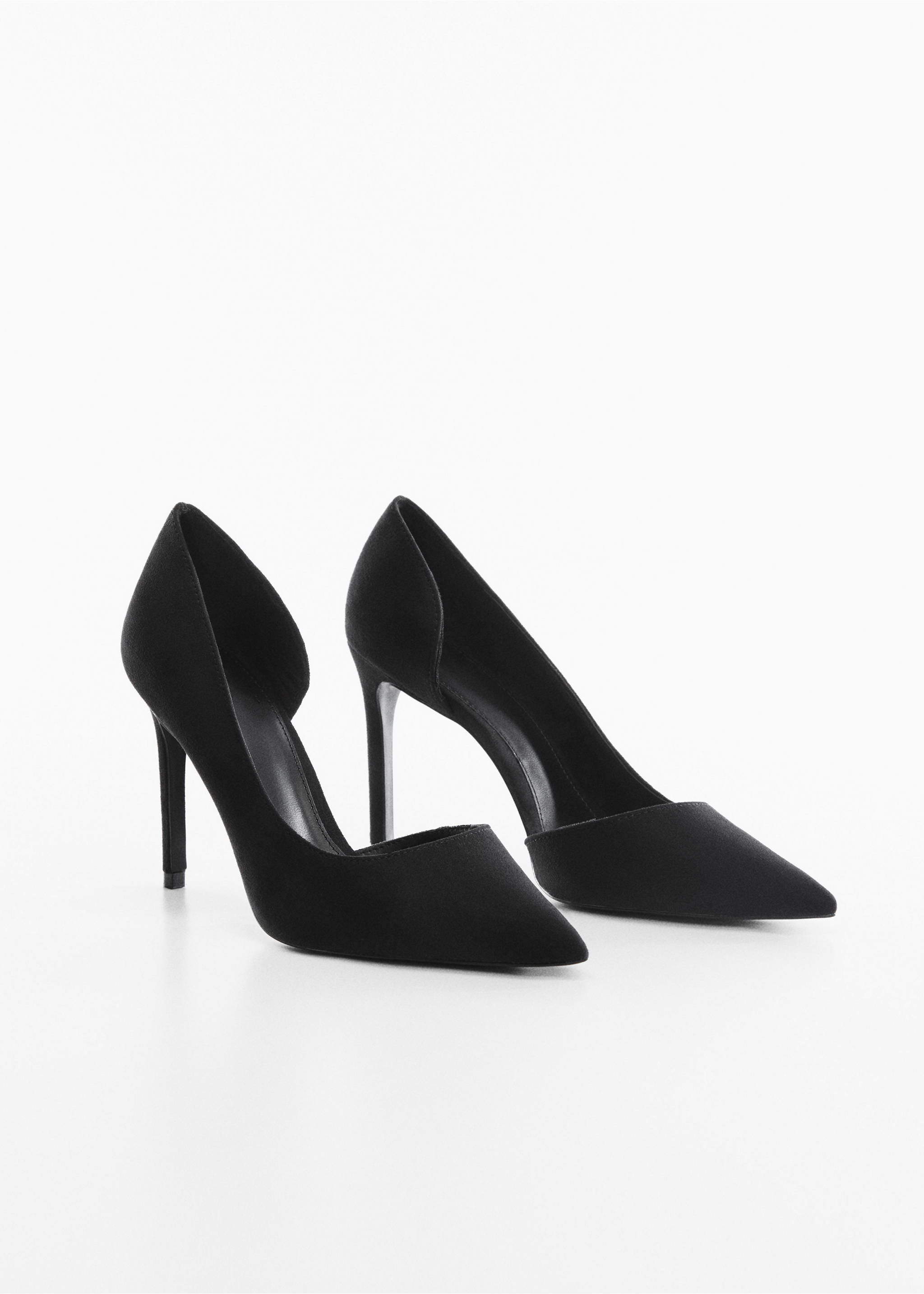 Asymmetrical heeled shoes - Medium plane, Black. Ref: 57050004-00.