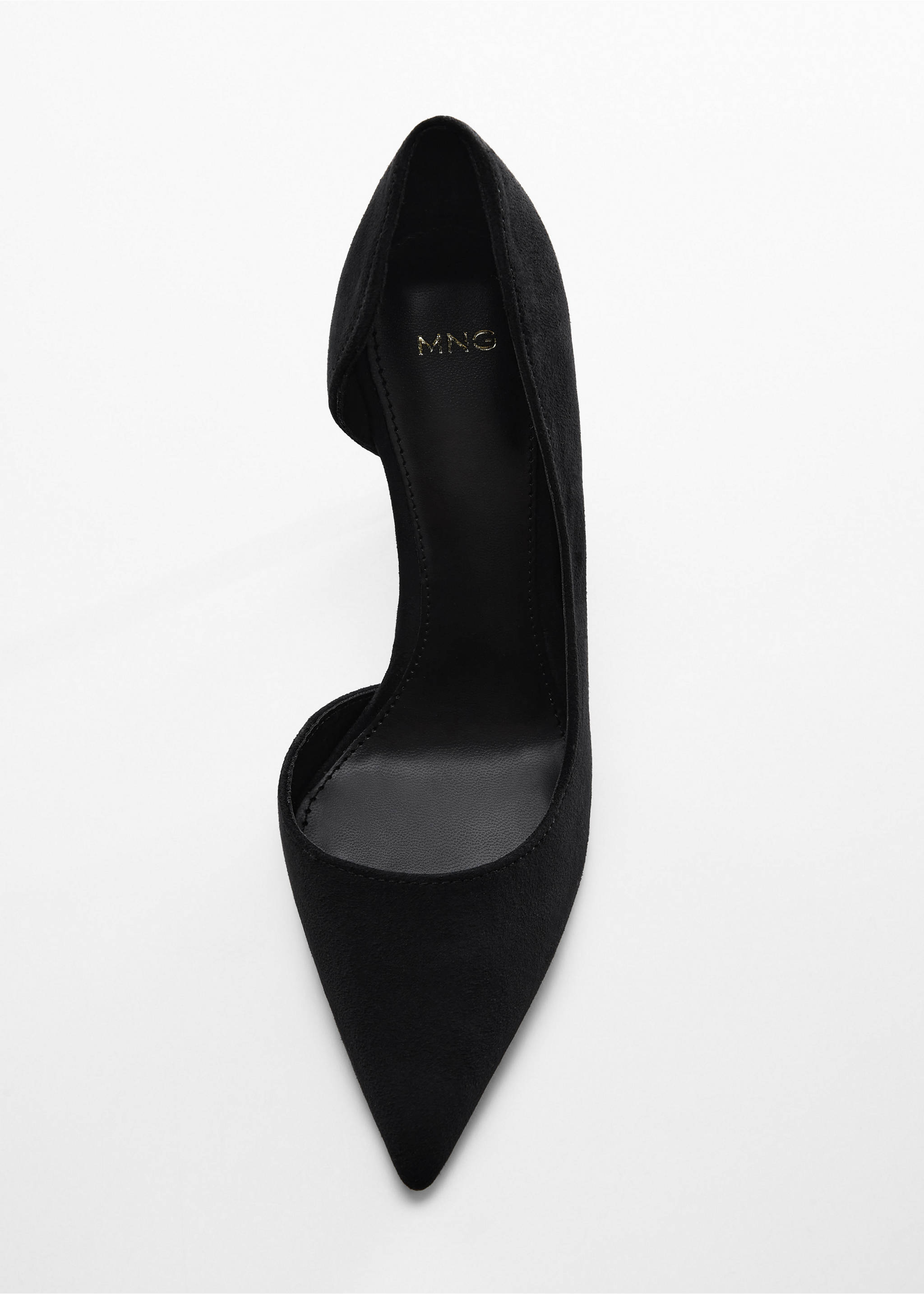 Asymmetrical heeled shoes - Details of the article 5, Black. Ref: 57050004-00.