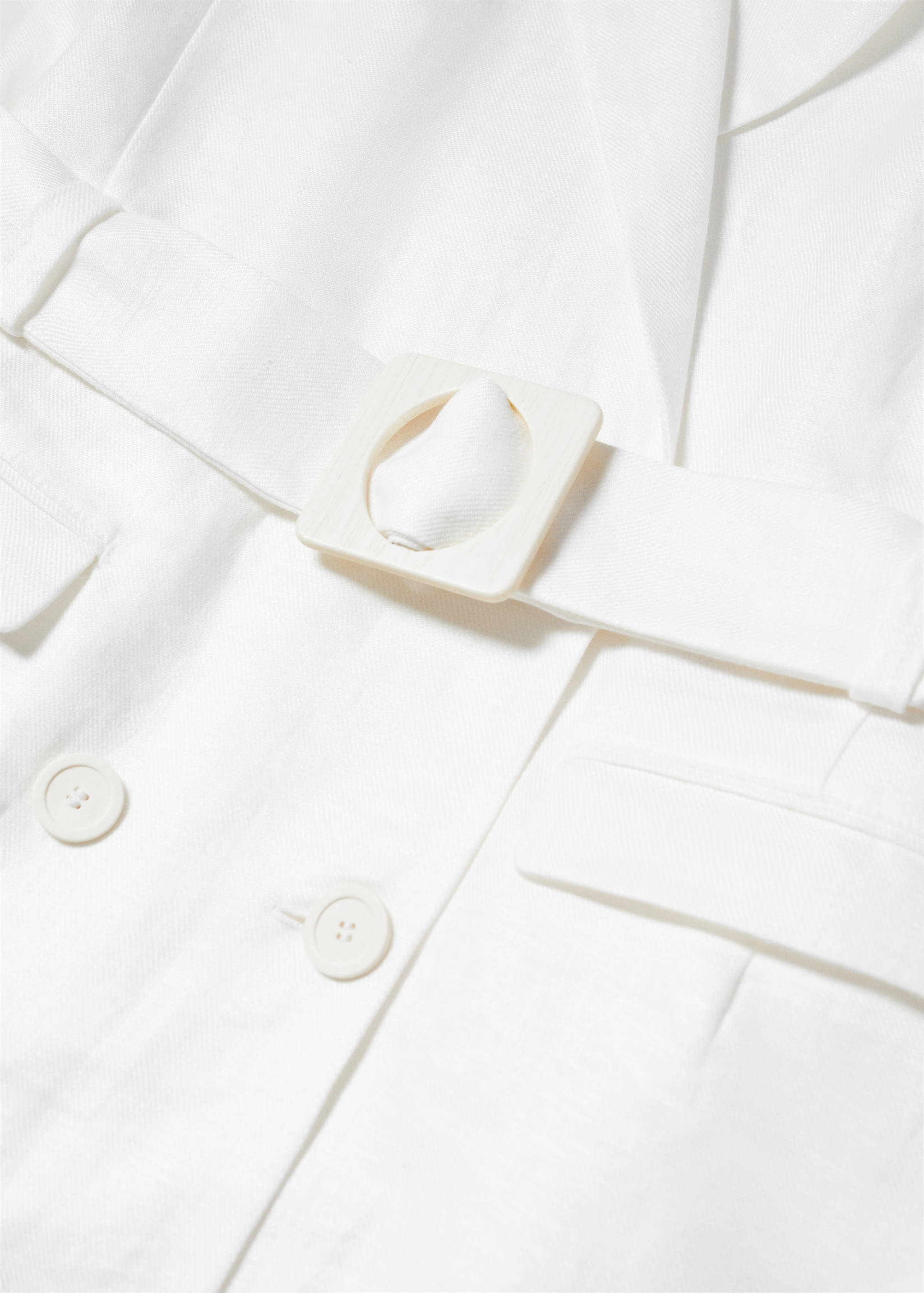 100% linen dress with lapels - Details of the article 8