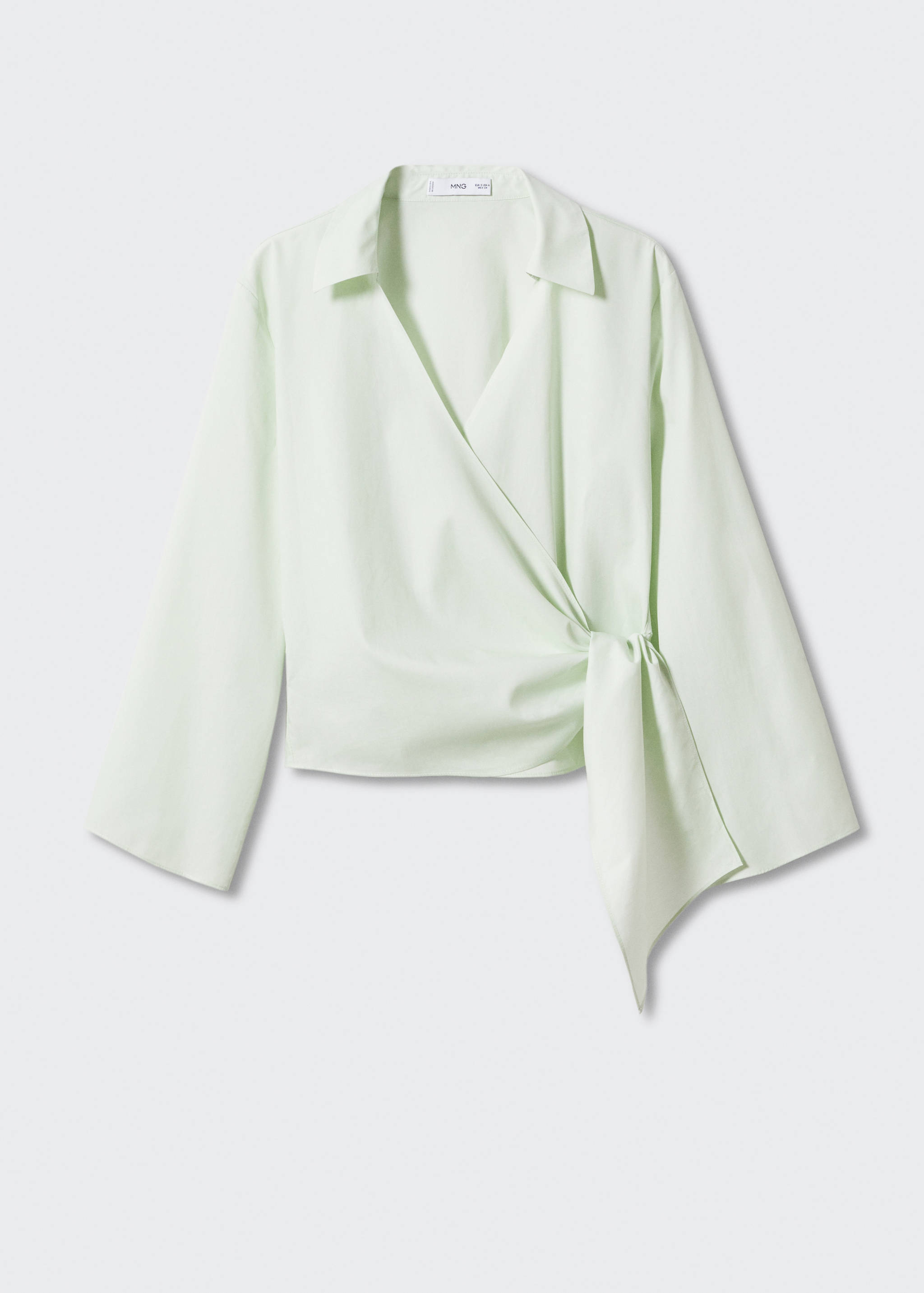 Wrap shirt with knot detail - Article without model