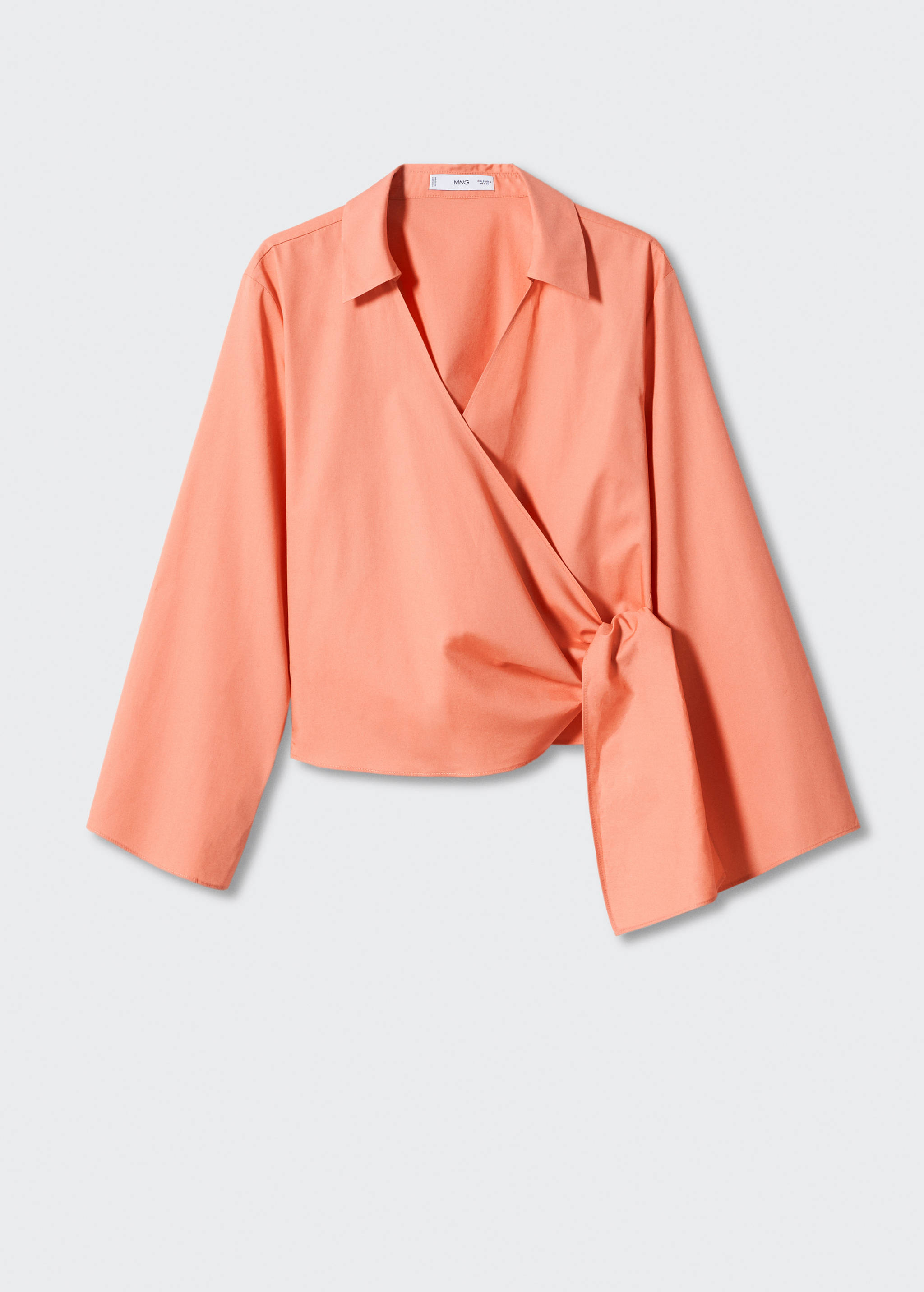 Wrap shirt with knot detail - Article without model