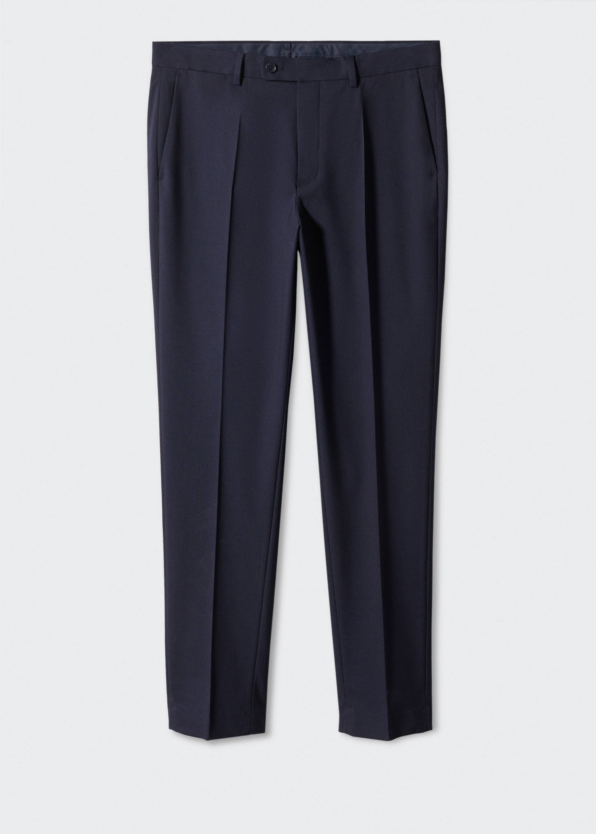 Stretch-fabric slim-fit suit trousers - Article without model