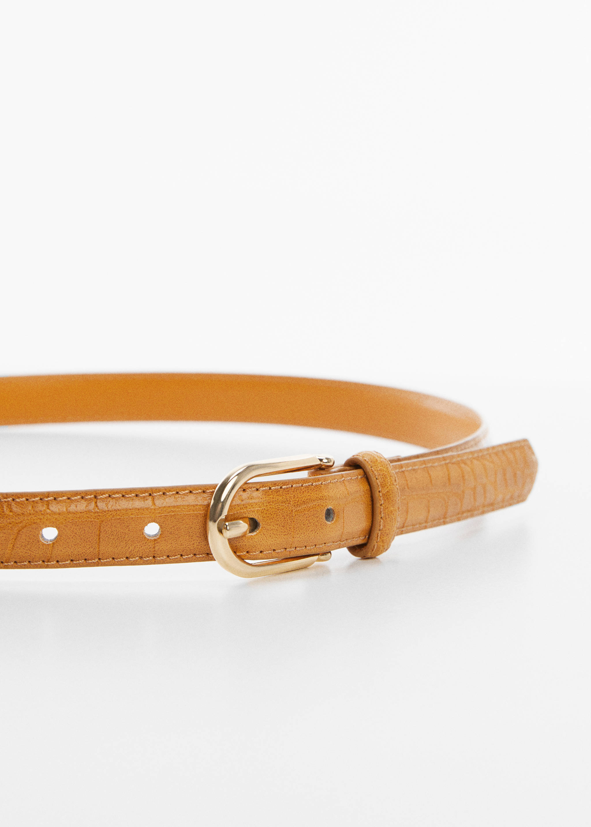 Buckle skinny belt - Medium plane