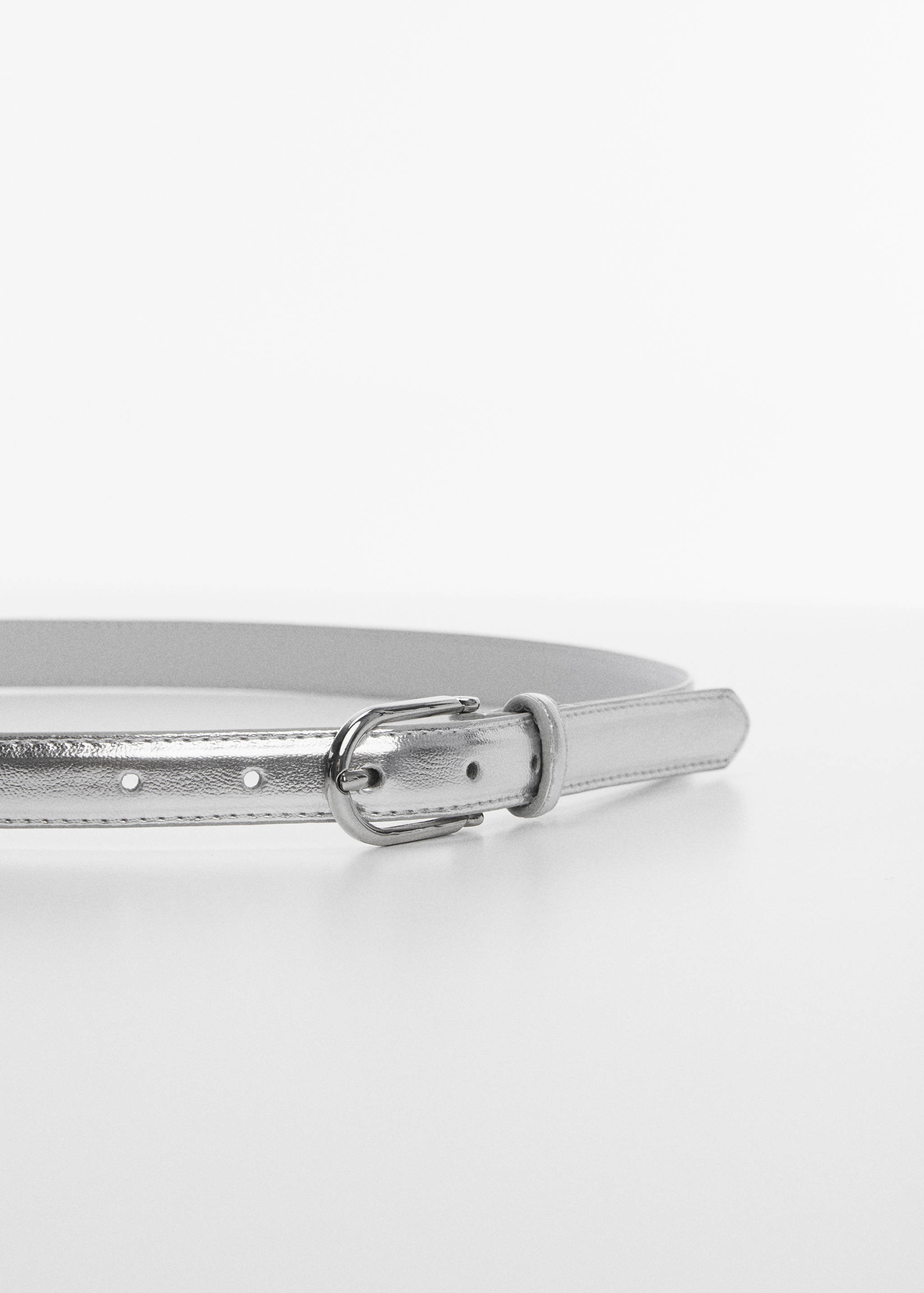 Buckle skinny belt - Medium plane