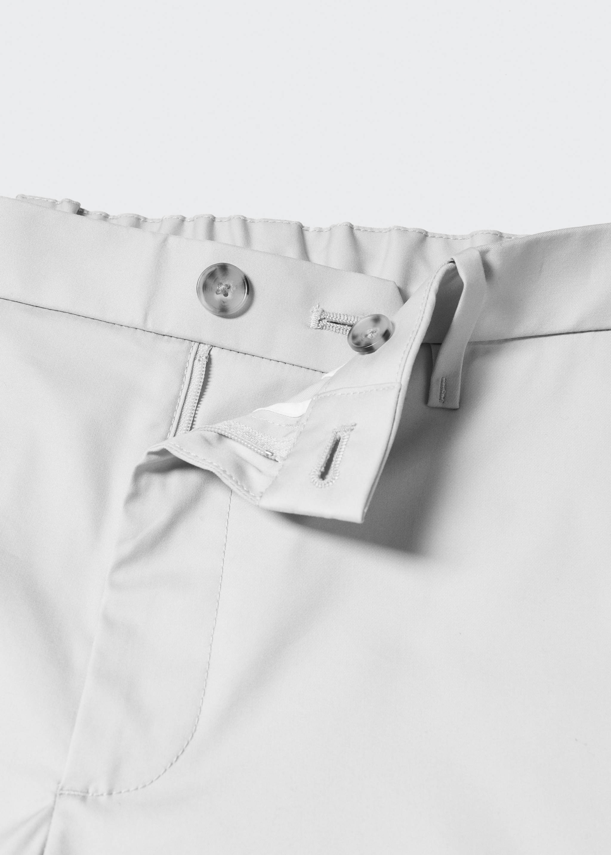 Slim-fit cotton trousers - Details of the article 8