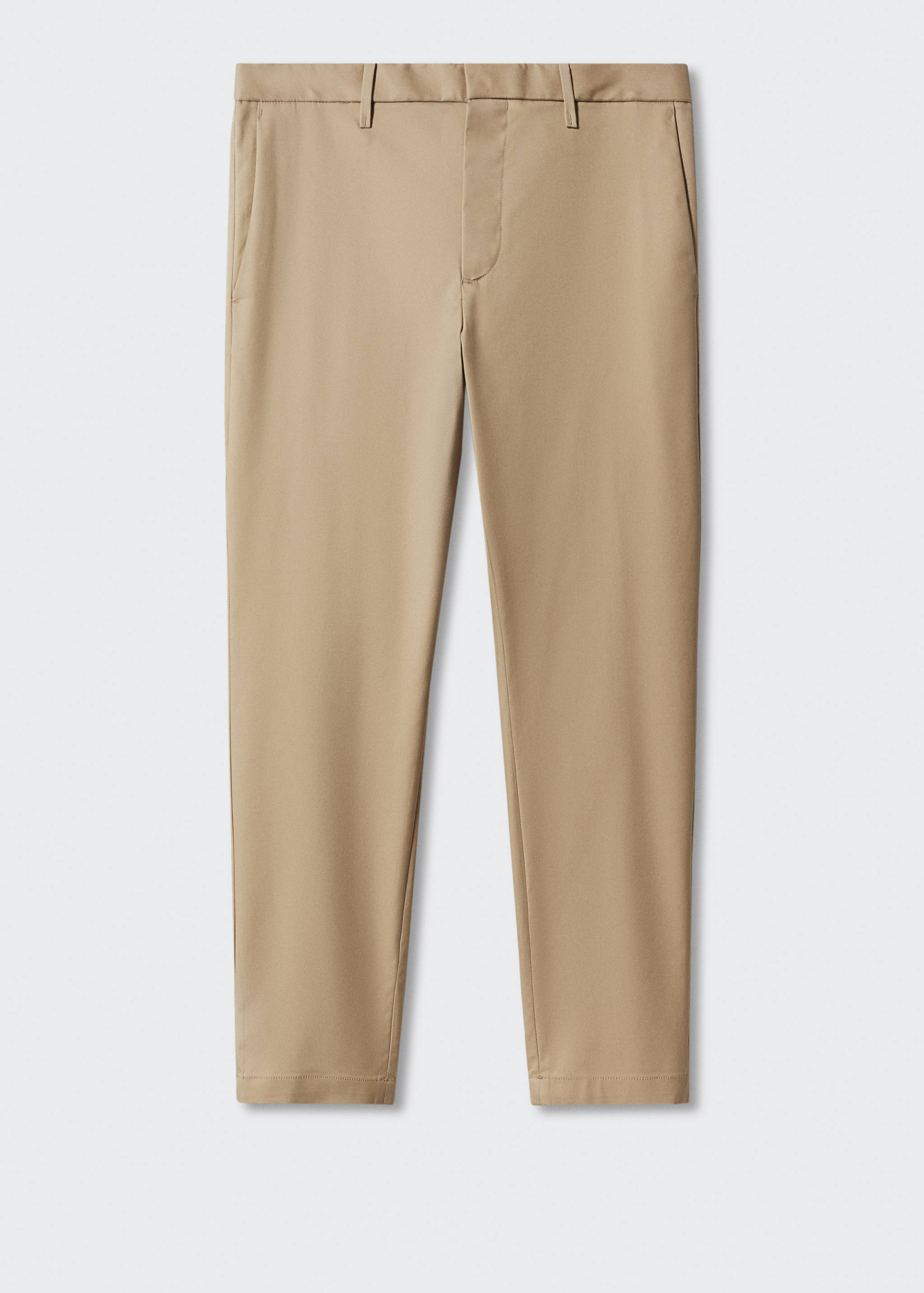 Slim-fit cotton trousers - Article without model