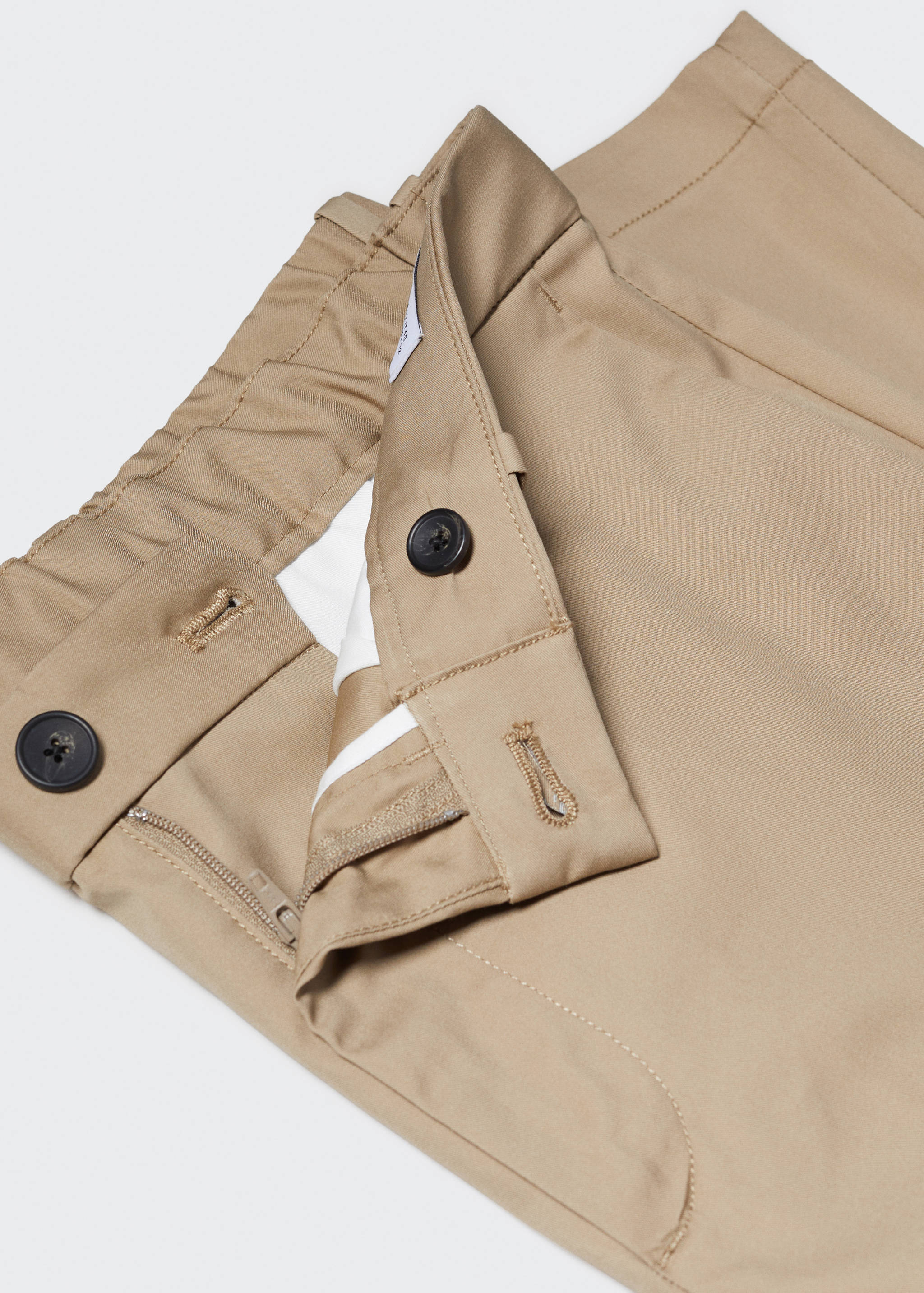 Slim-fit cotton trousers - Details of the article 8