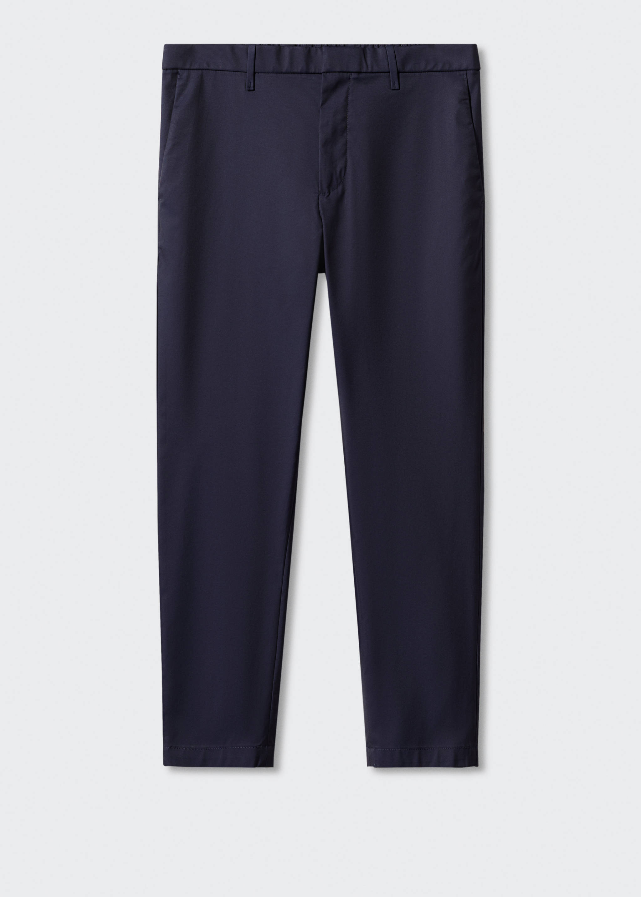 Slim-fit cotton trousers - Article without model