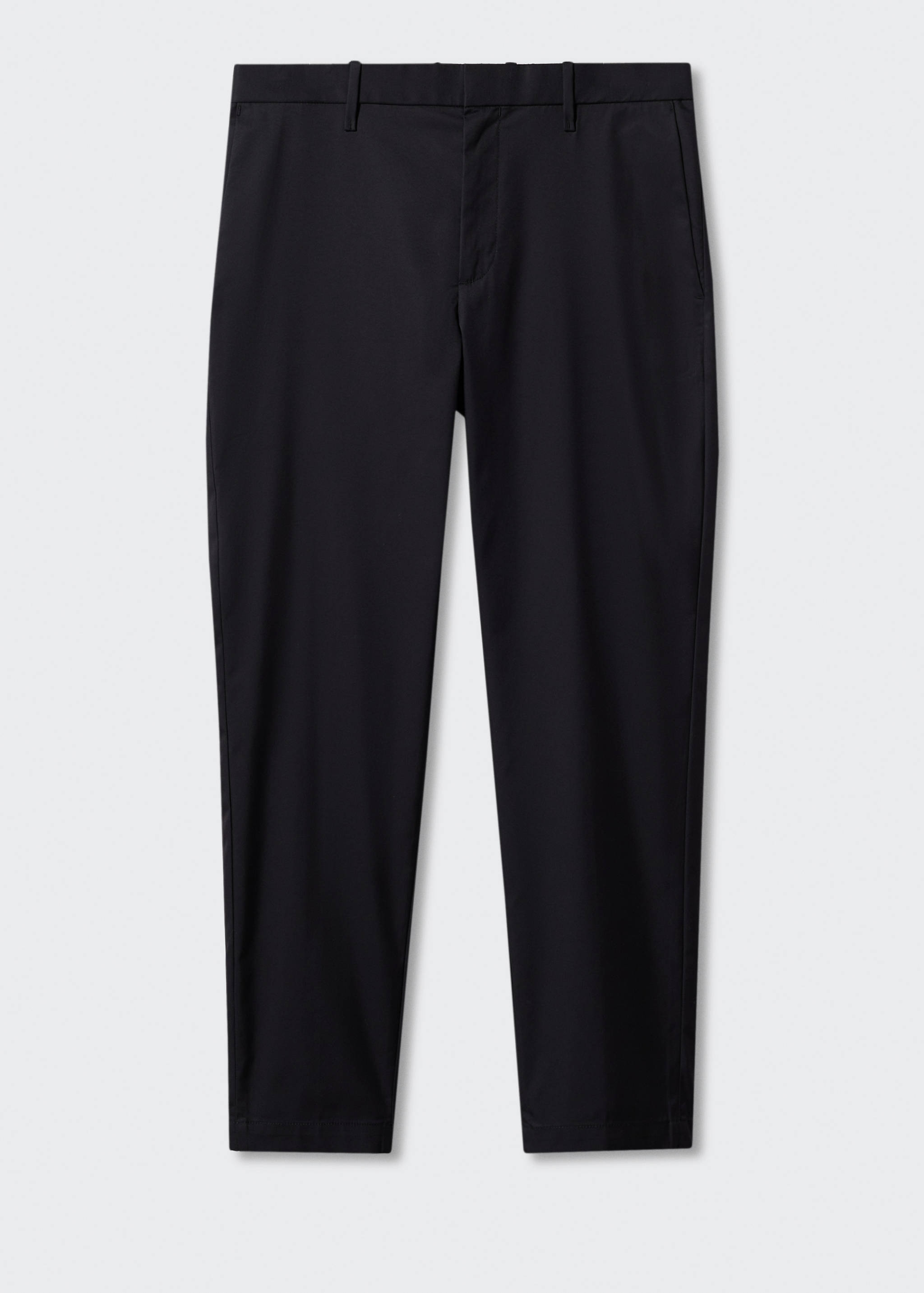 Slim-fit cotton trousers - Article without model