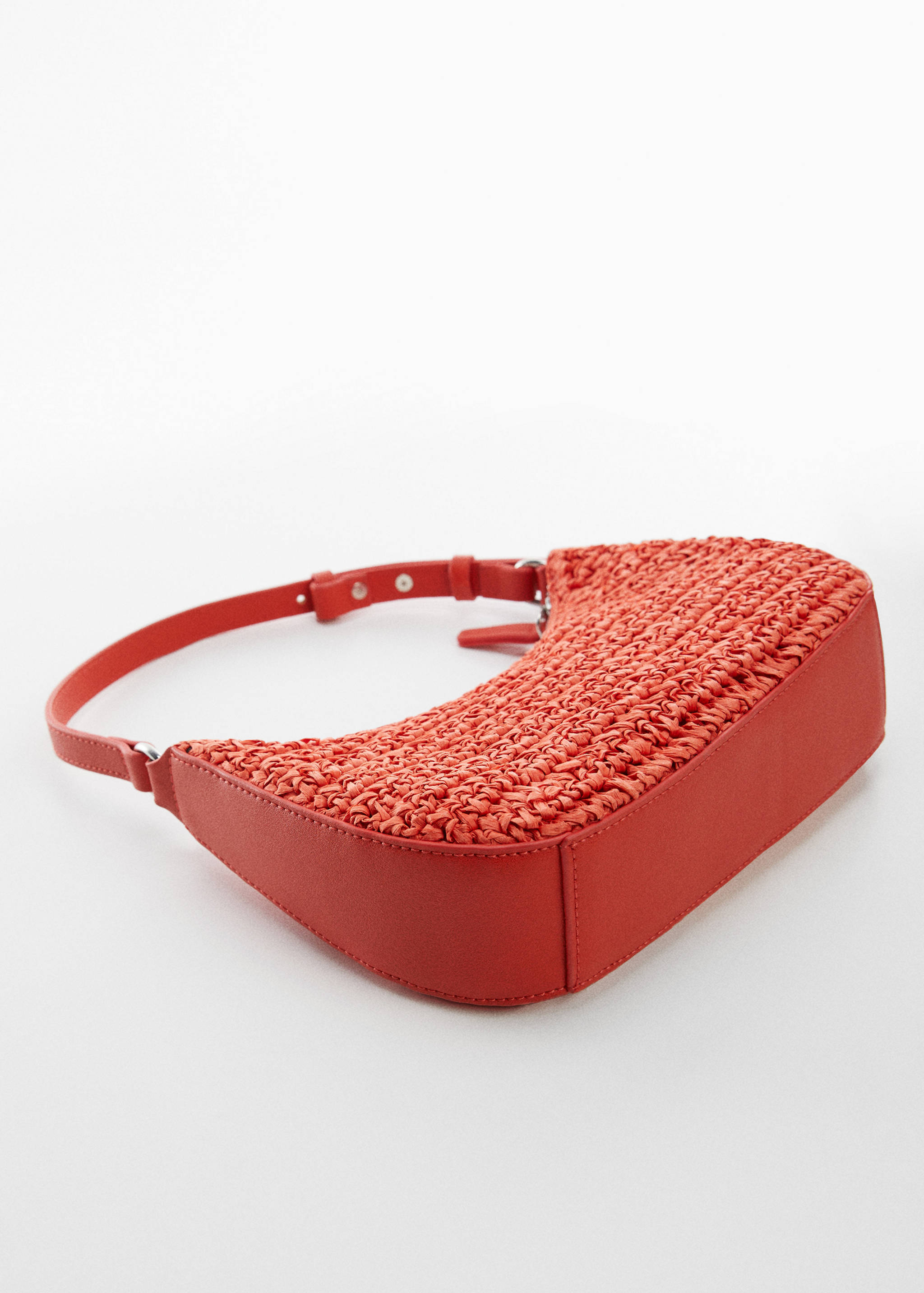 Schultertasche aus Naturfaser - Mittlere Ansicht