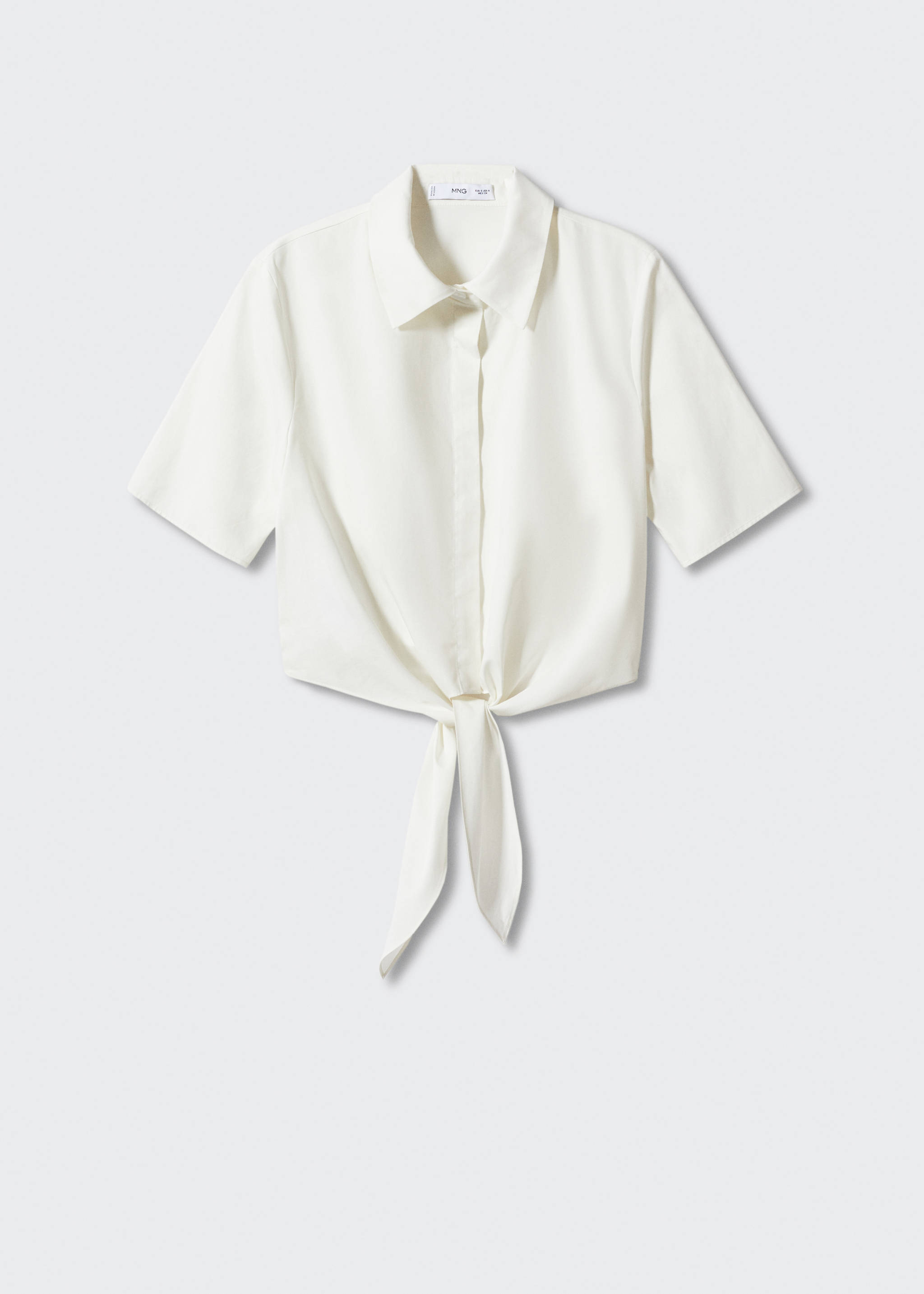 Cropped shirt with knot - Article without model
