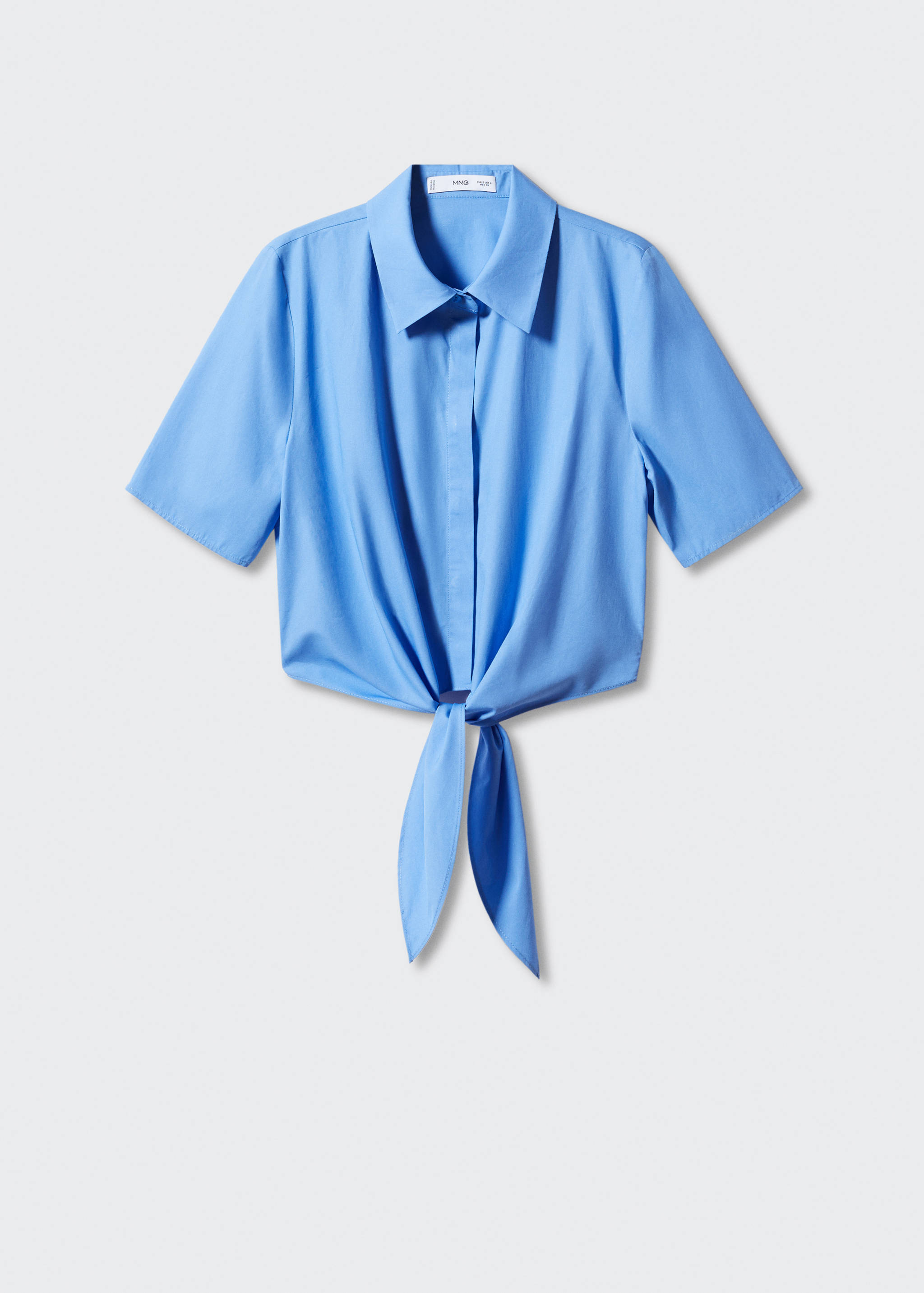 Cropped shirt with knot - Article without model