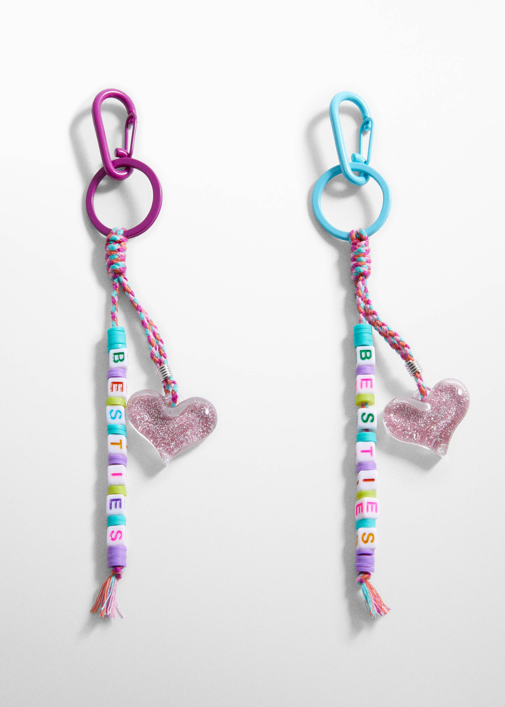 2-pack nyckelringar besties - Artikel utan modell
