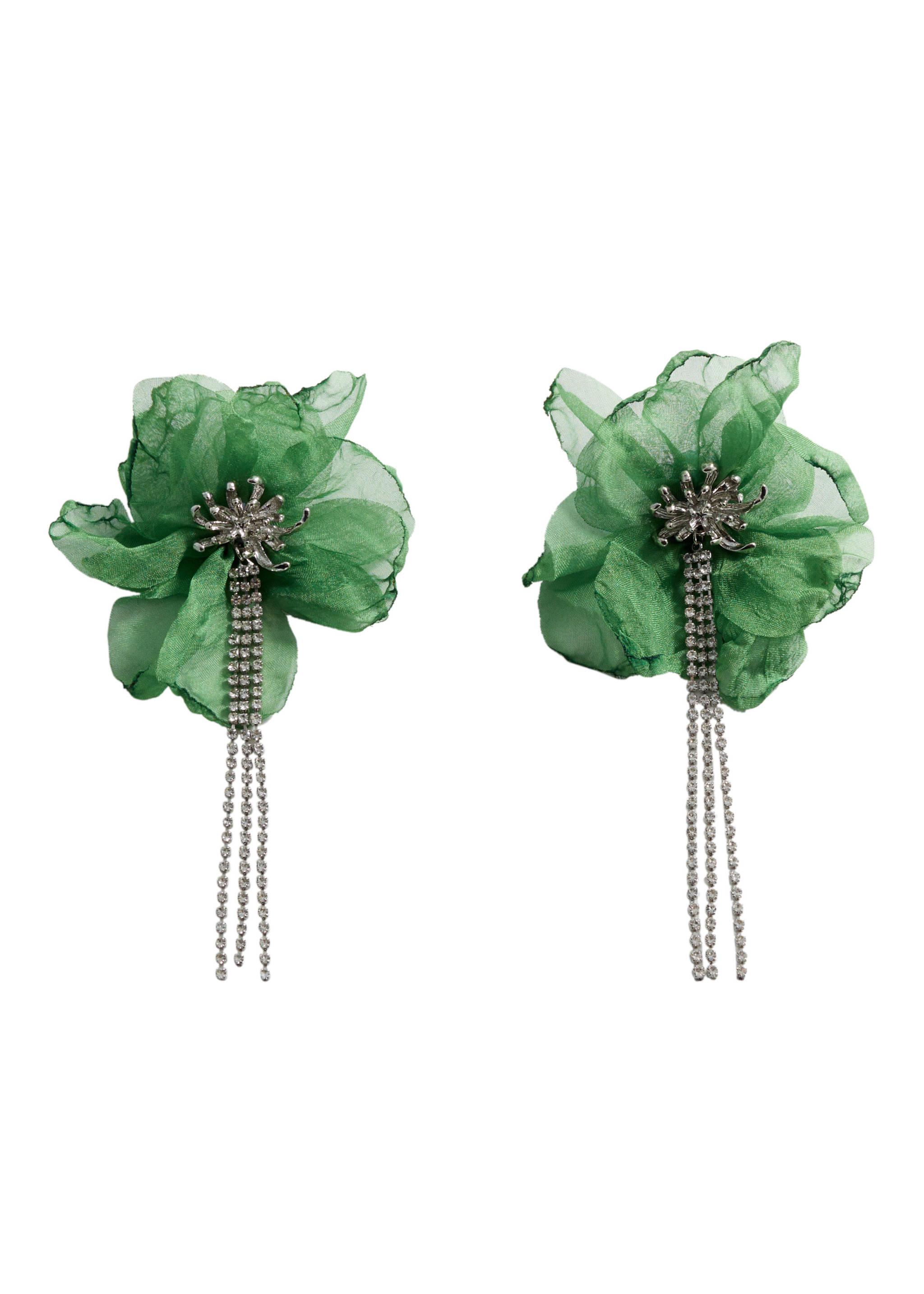 Boucles d'oreilles strass fleur - Détail de l'article 6
