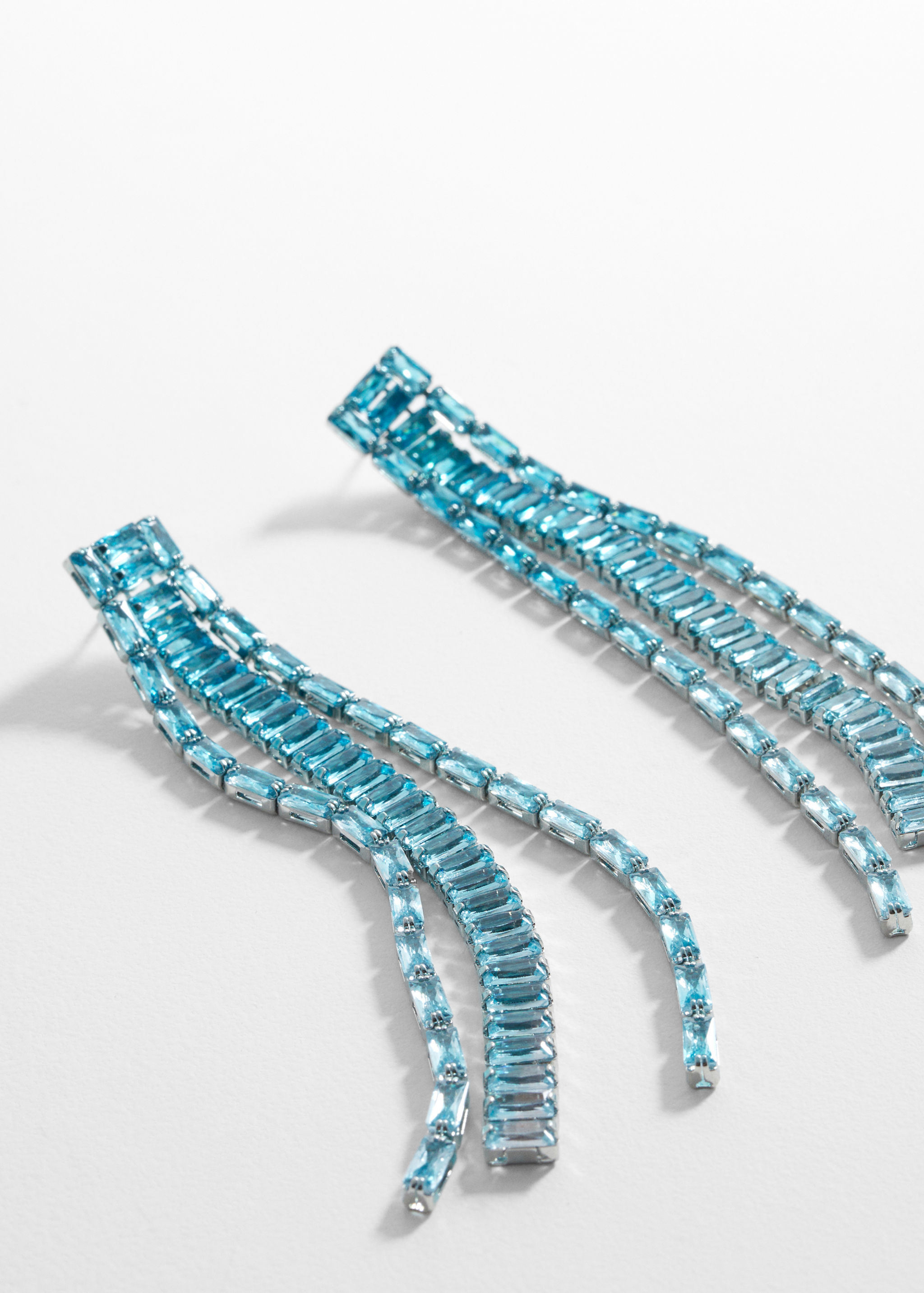 Arracades llargues strass - Pla mig