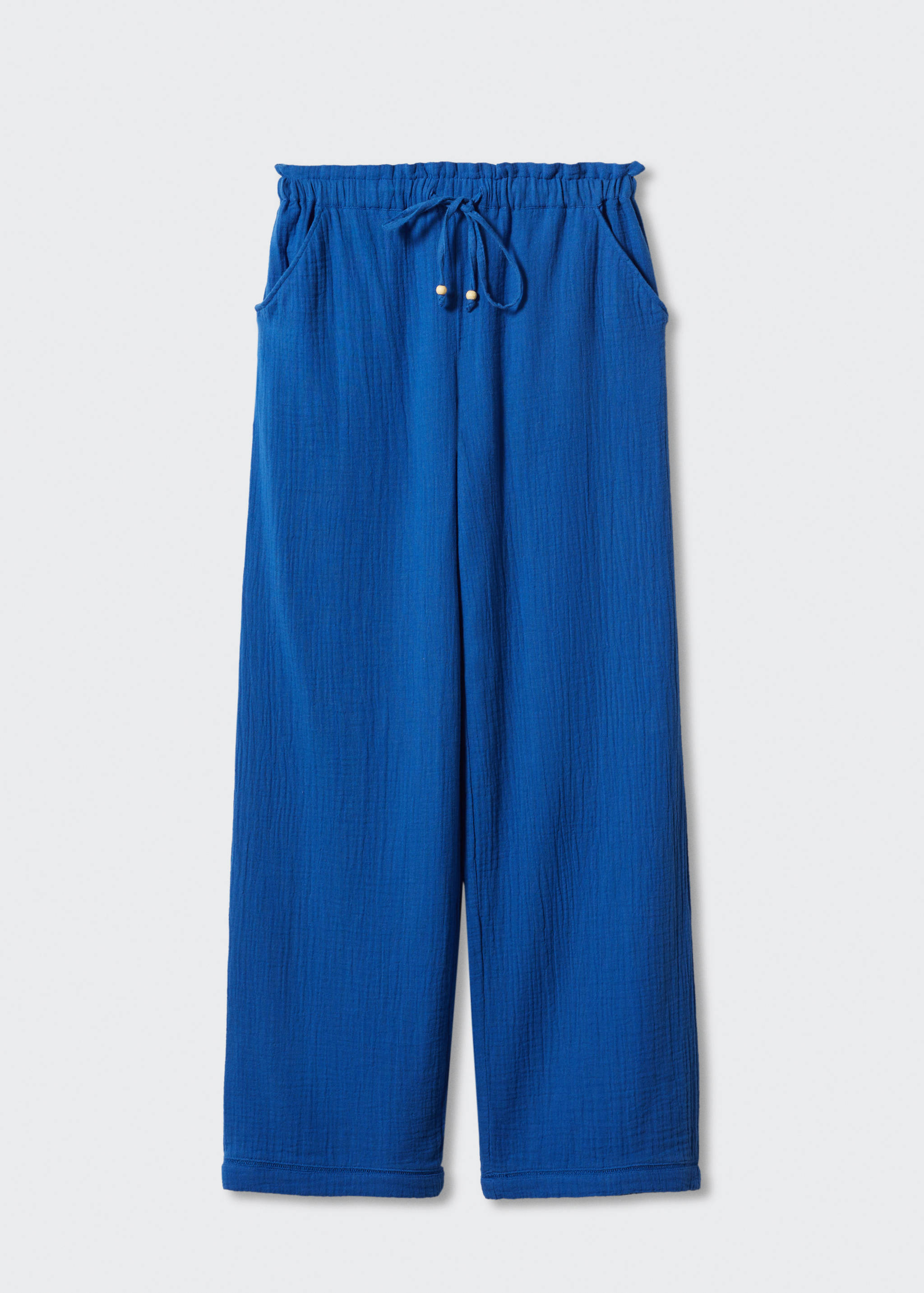 Elastic waist cotton trousers - Article without model